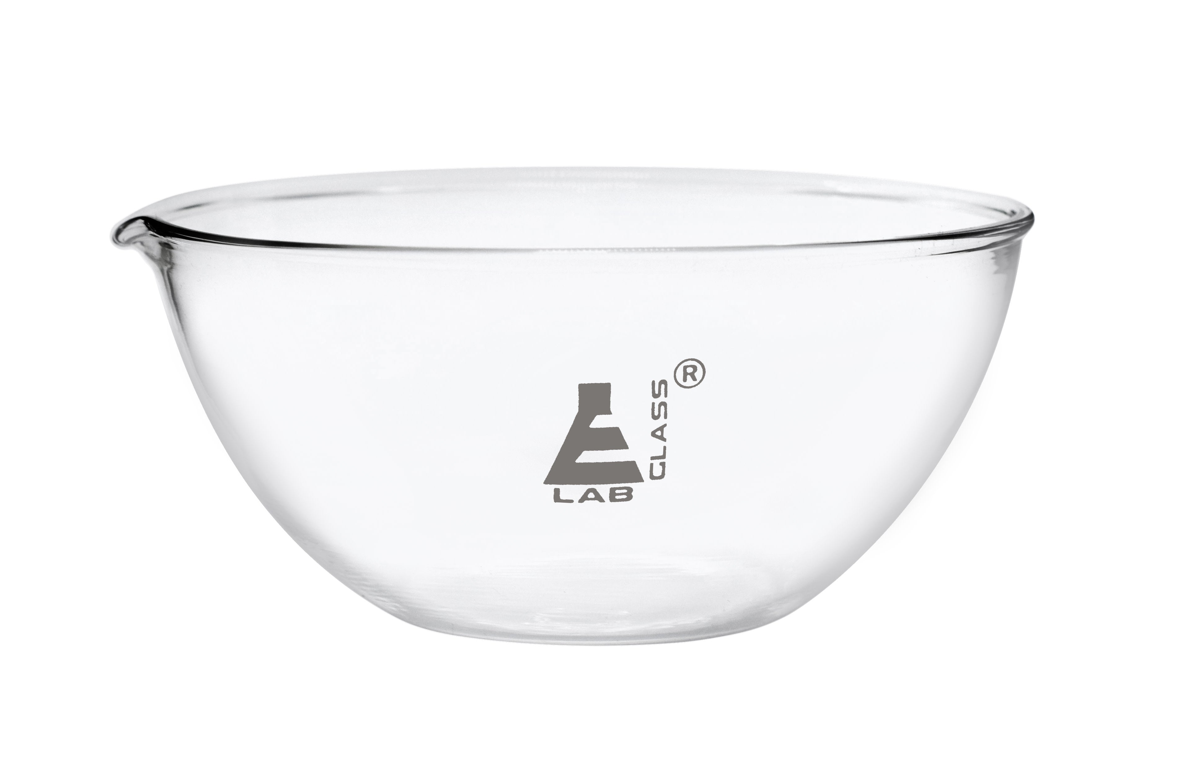 Flat Bottom Borosilicate Evaporating Dish With Spout, 500ml, Autoclavable
