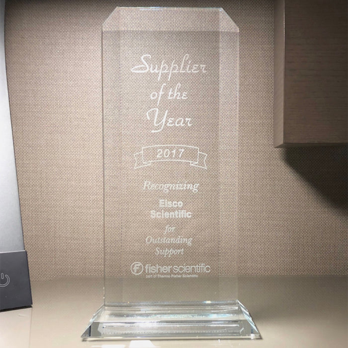 2017 Supplier of the Year award from Fisher Scientific