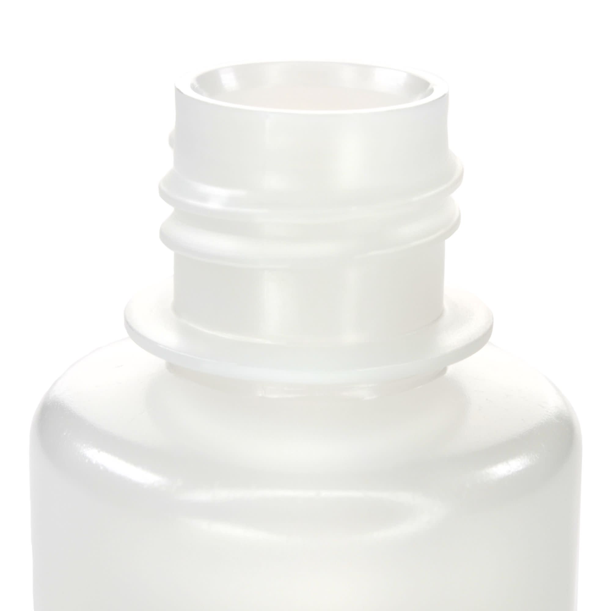 Pack of 12, 30mL Sterile Narrow Mouth HDPE Translucent Reagent Bottles with Polypropylene Caps