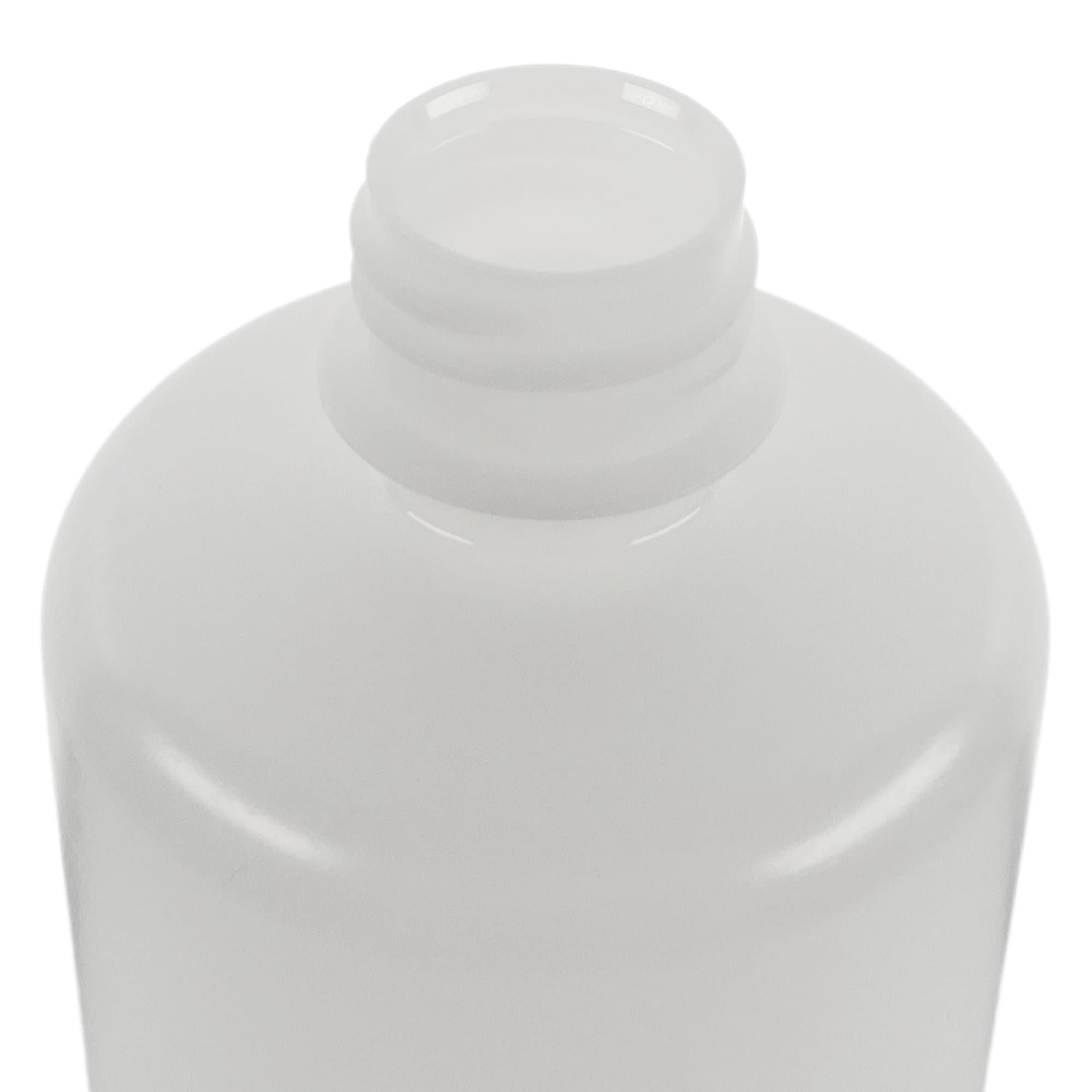 Pack of 12, 500mL Narrow Mouth HDPE Translucent Reagent Bottles with Polypropylene Caps, Non-Sterile