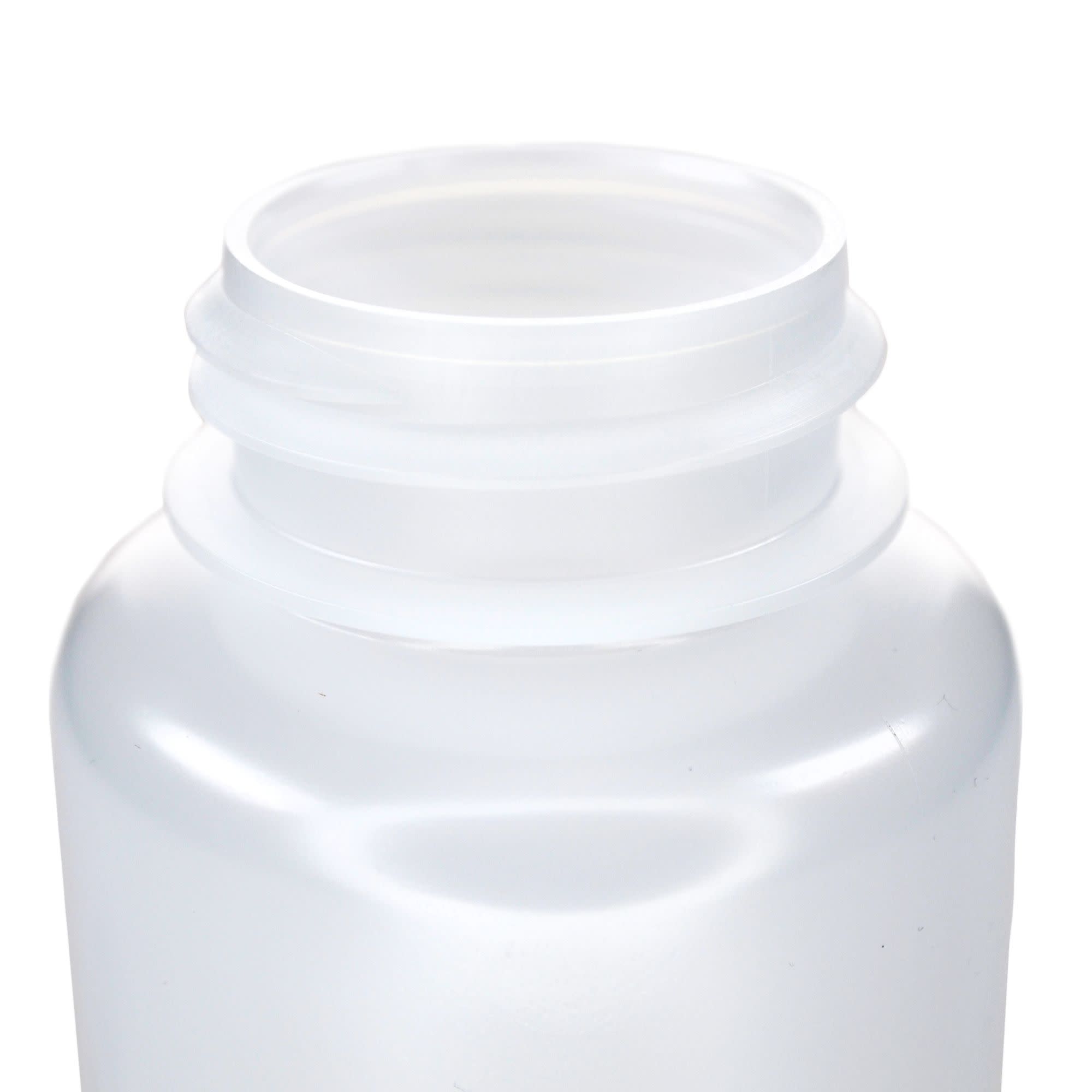 250mL Wide Mouth LDPE Reagent Bottles with Polypropylene Caps, Pack of 12
