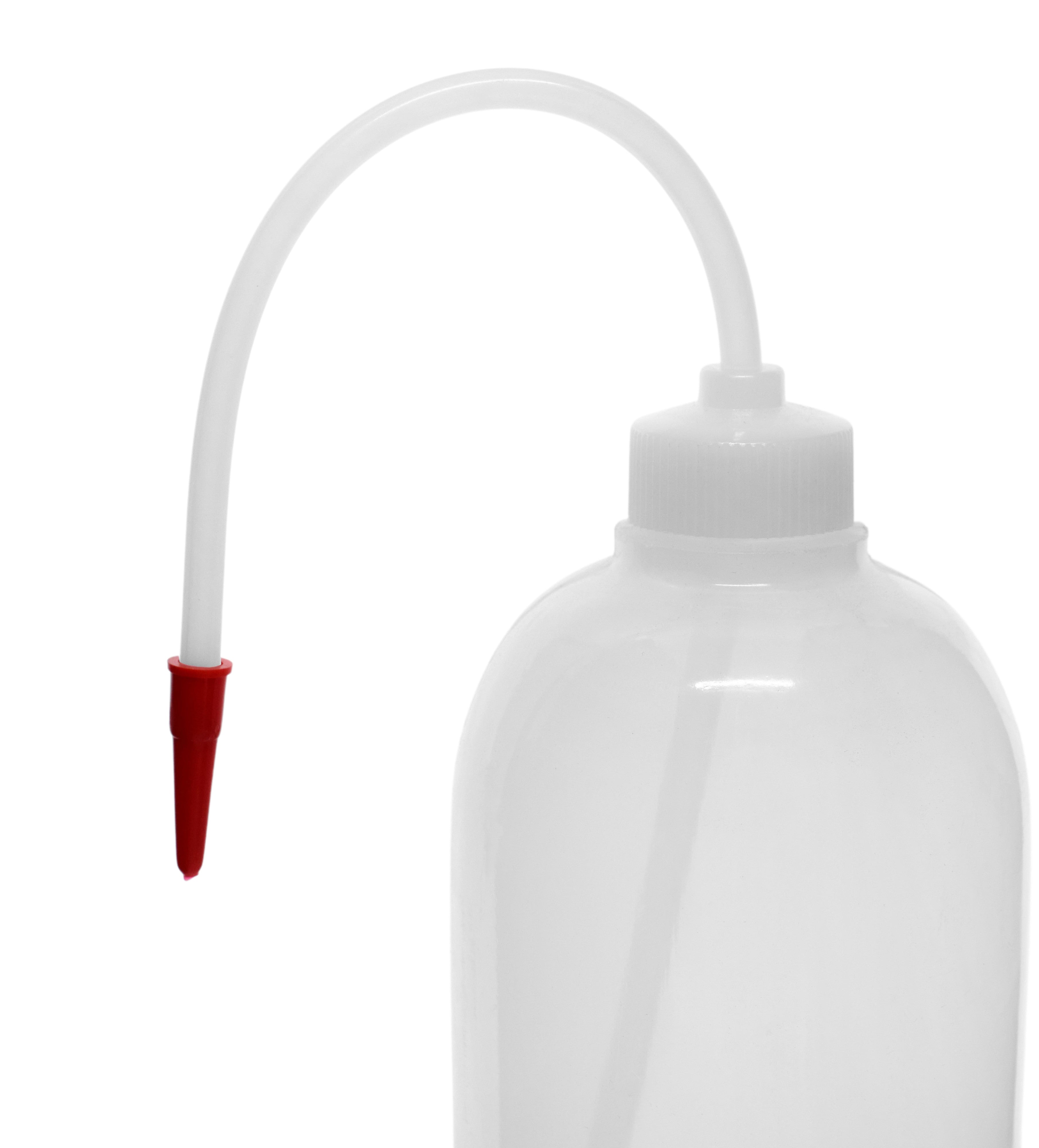 Low Density Polyethylene (LDPE) Wash Bottle, 1000 ml, Flexible Delivery Tube