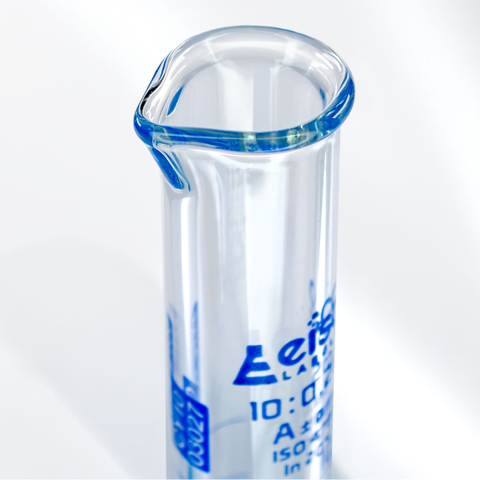 Borosilicate Glass Graduated Cylinder with Hexagonal Base, 10 ml, Class A with Individual Work Certificate