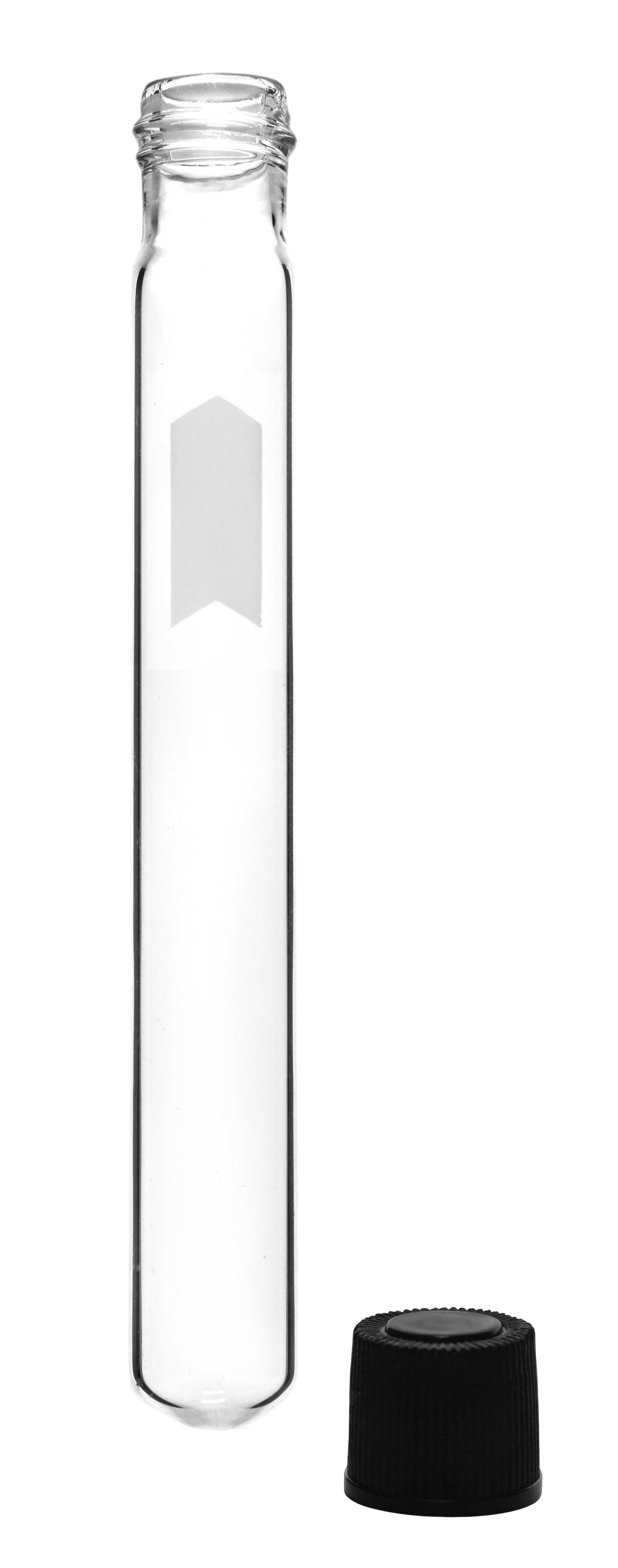 Borosilicate Glass Test Tubes, 5 ml, Round Bottom with Screw Cap