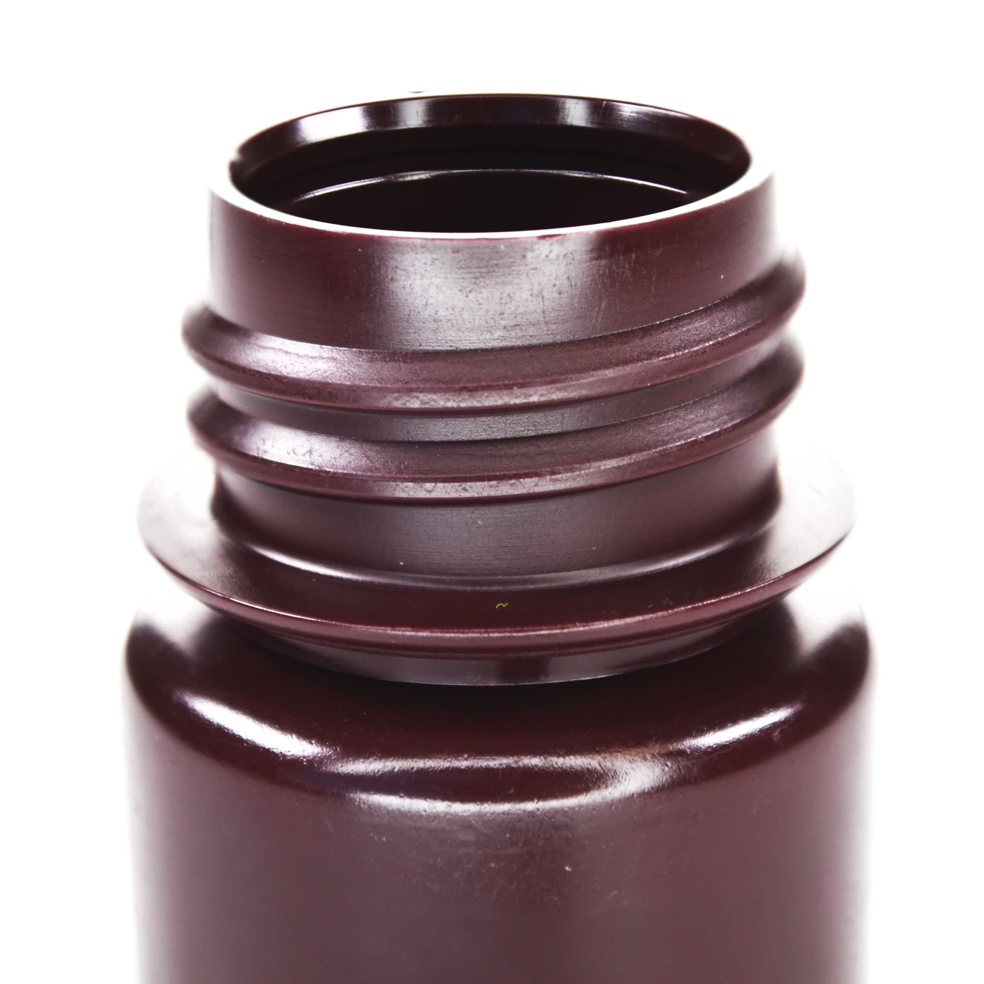 Bulk Pack of 1000, 30mL Wide Mouth Amber HDPE Reagent Bottles with Polypropylene Caps