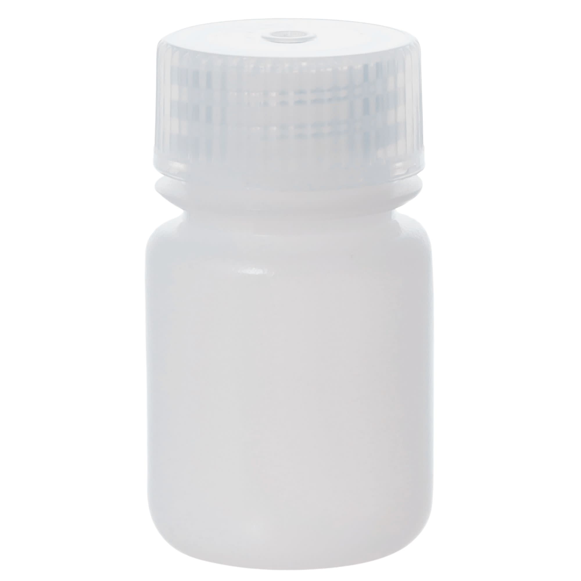 30mL Wide Mouth HDPE Reagent Bottles with Polypropylene Caps, Non-Sterile, Pack of 12