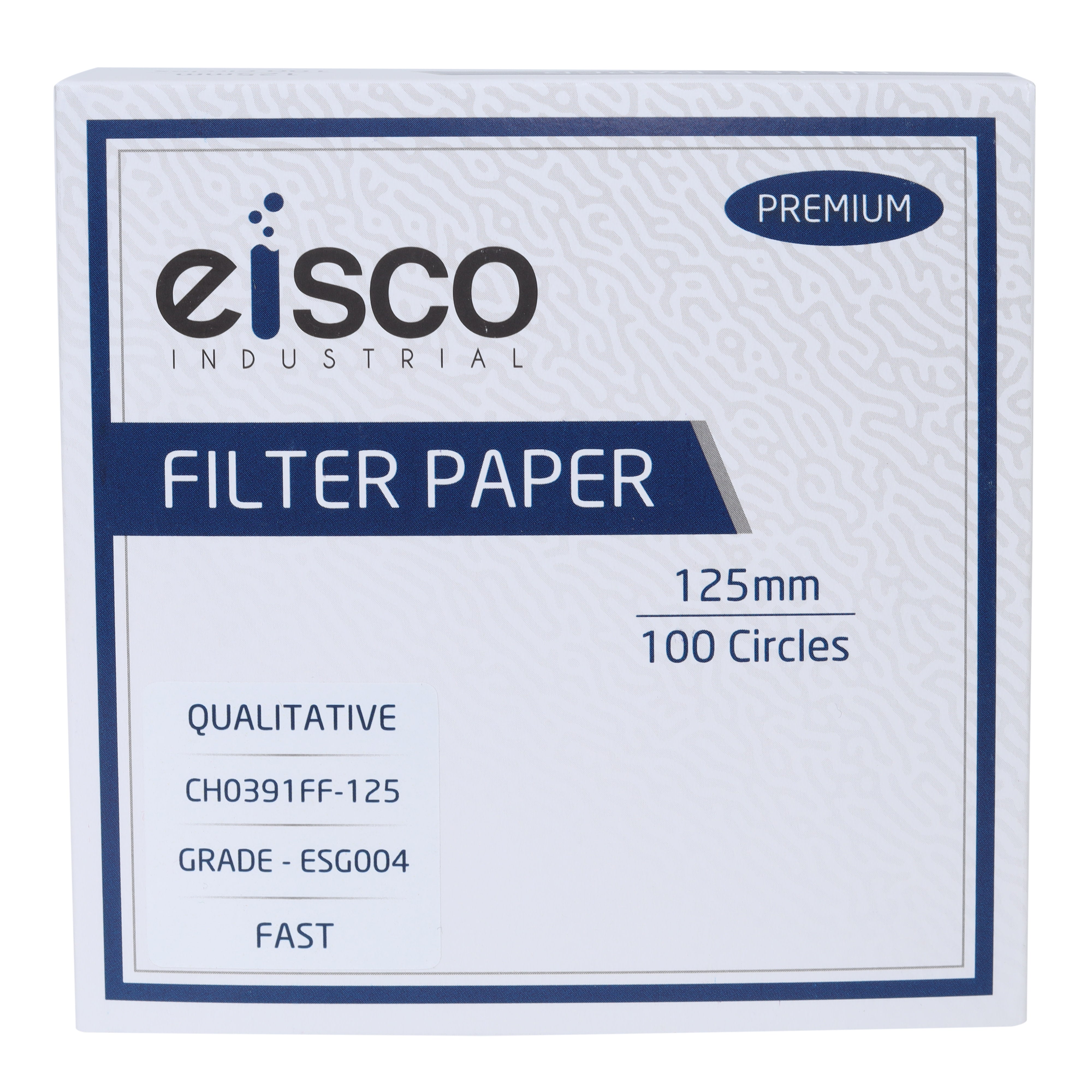Premium Qualitative Filter Paper, 125mm, Grade ESG004, Pack of 100