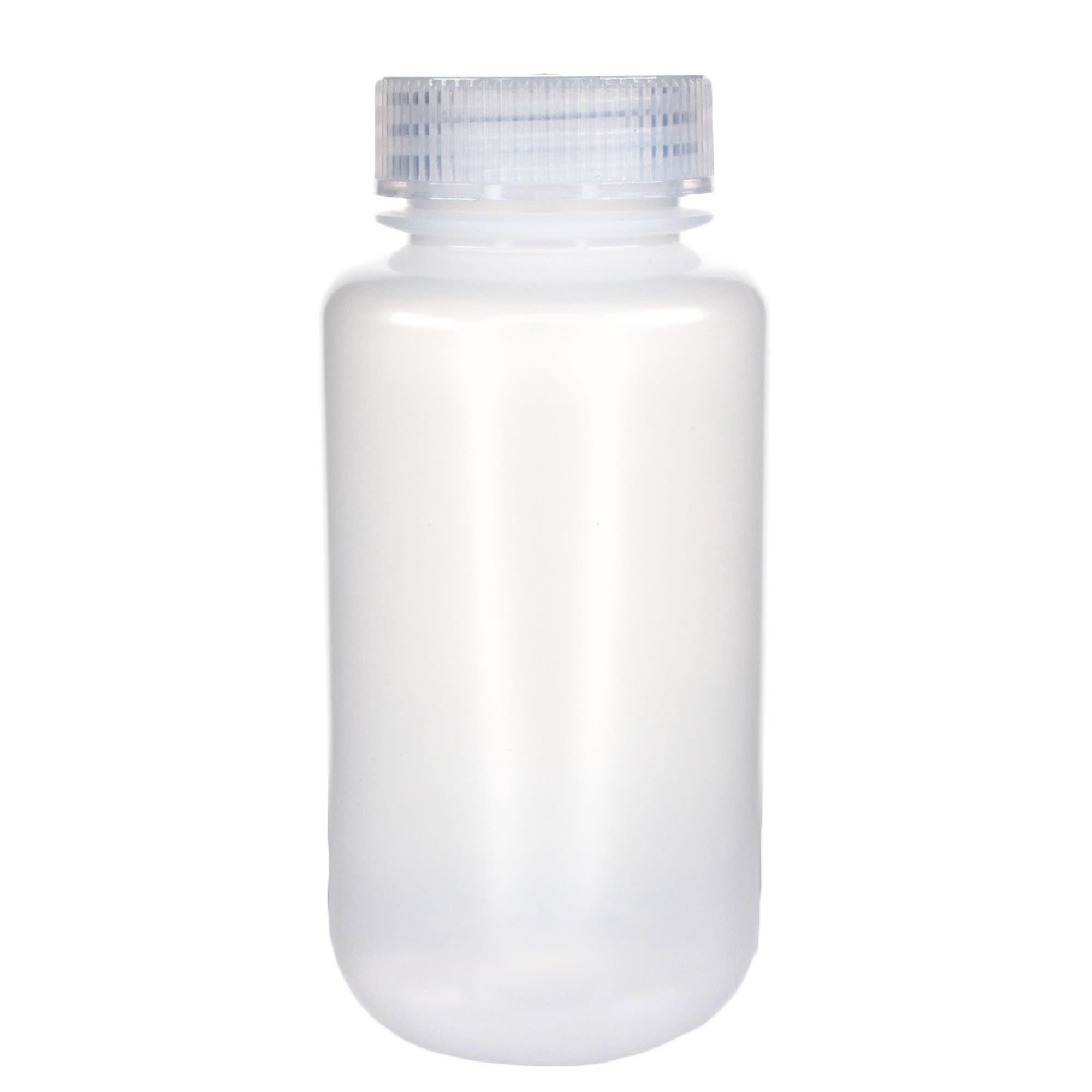 250mL Wide Mouth LDPE Reagent Bottles with Polypropylene Caps, Pack of 12