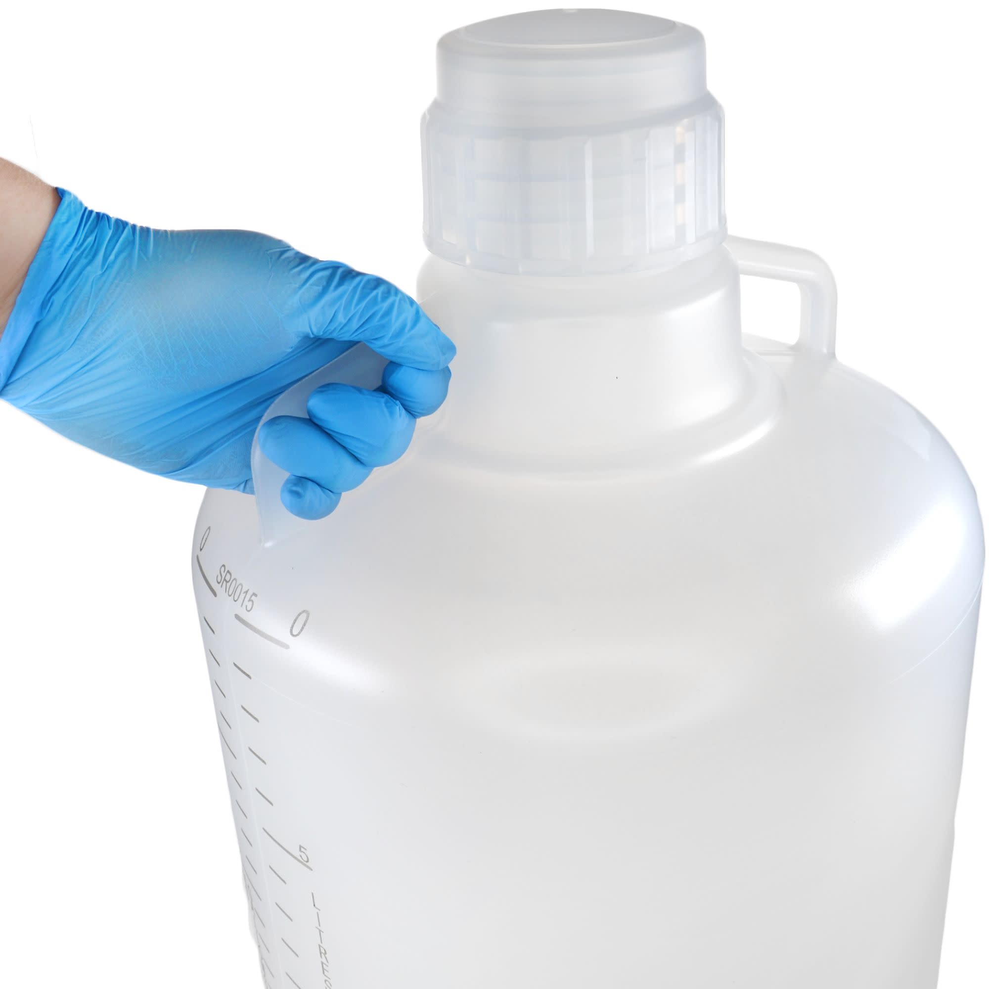25L Polypropylene Carboy with Silicone-Lined Cap and Spigot, Autoclavable, Non-Sterile