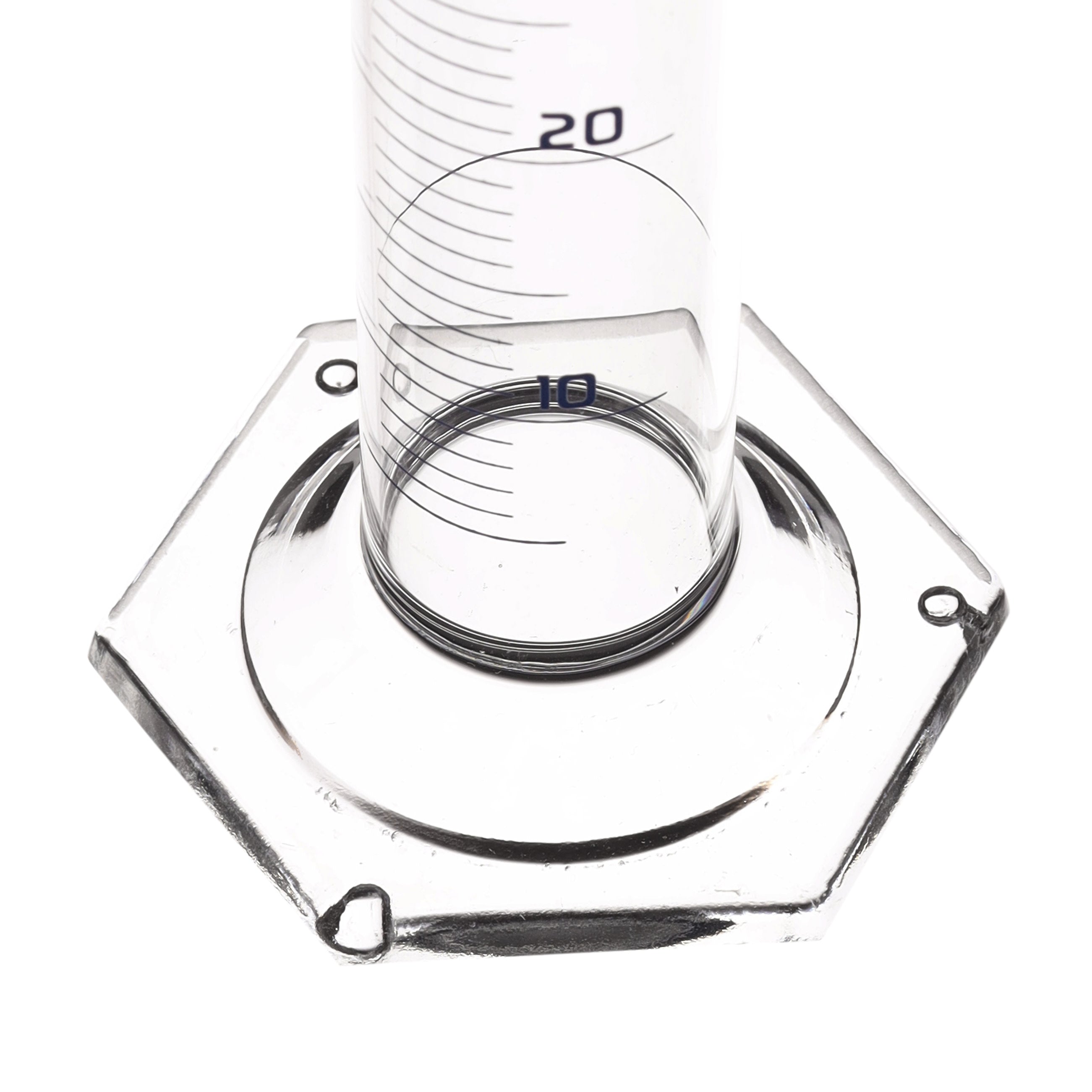 Borosilicate Glass Graduated Cylinder, 50 ml, 0.5 ml Graduation, Class A, Autoclavable