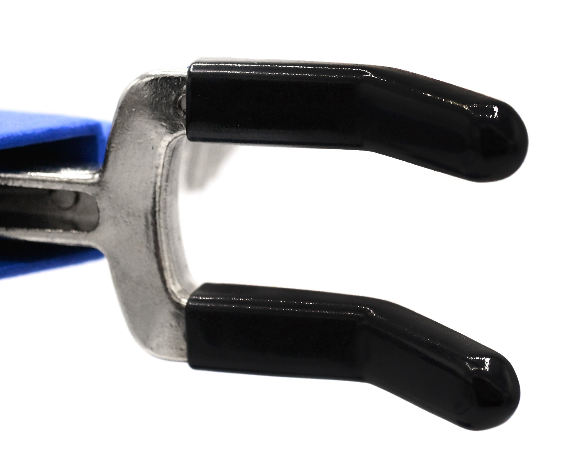 3 Finger, Vinyl Coated, Dual Adjustment Lab Clamp on Rod,  2.3" (6 cm) Maximum Clamp Opening