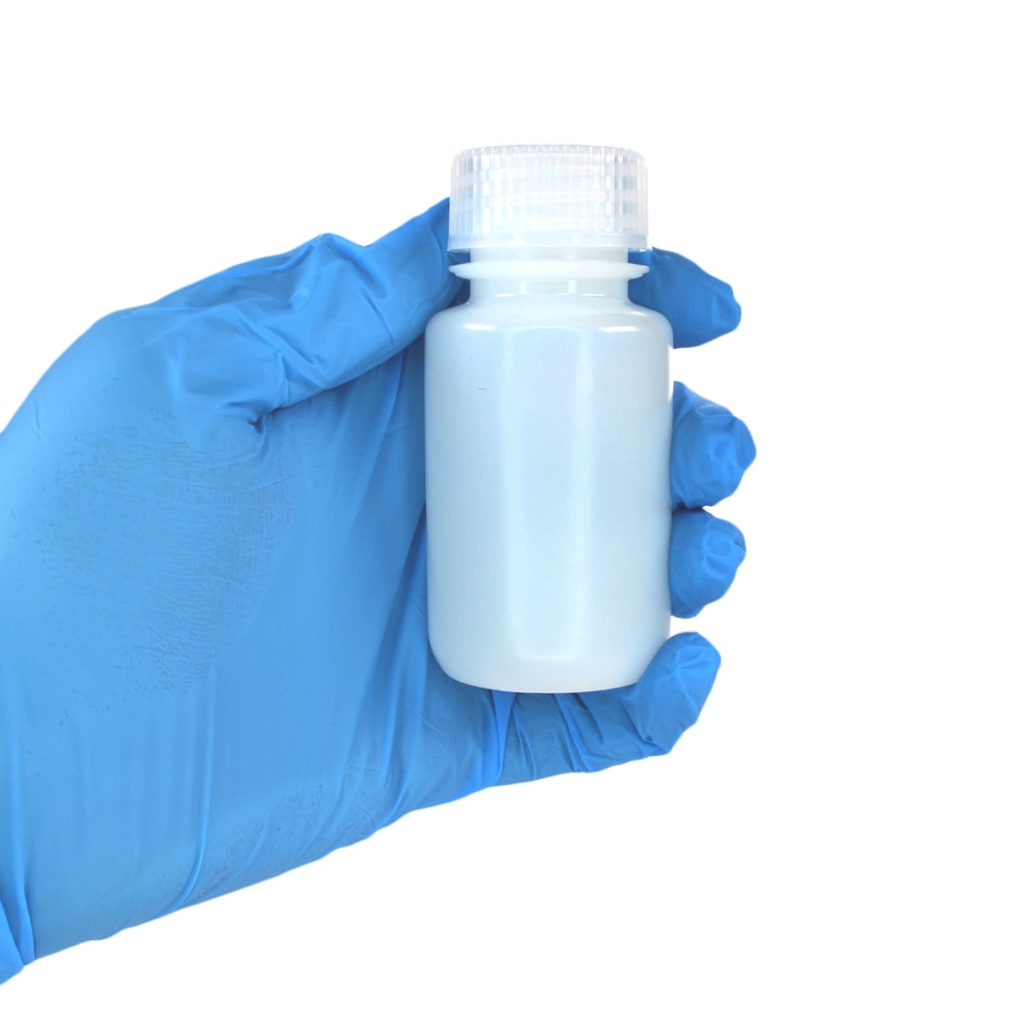 60mL Sterile Wide Mouth HDPE Reagent Bottles with Polypropylene Caps, Pack of 12