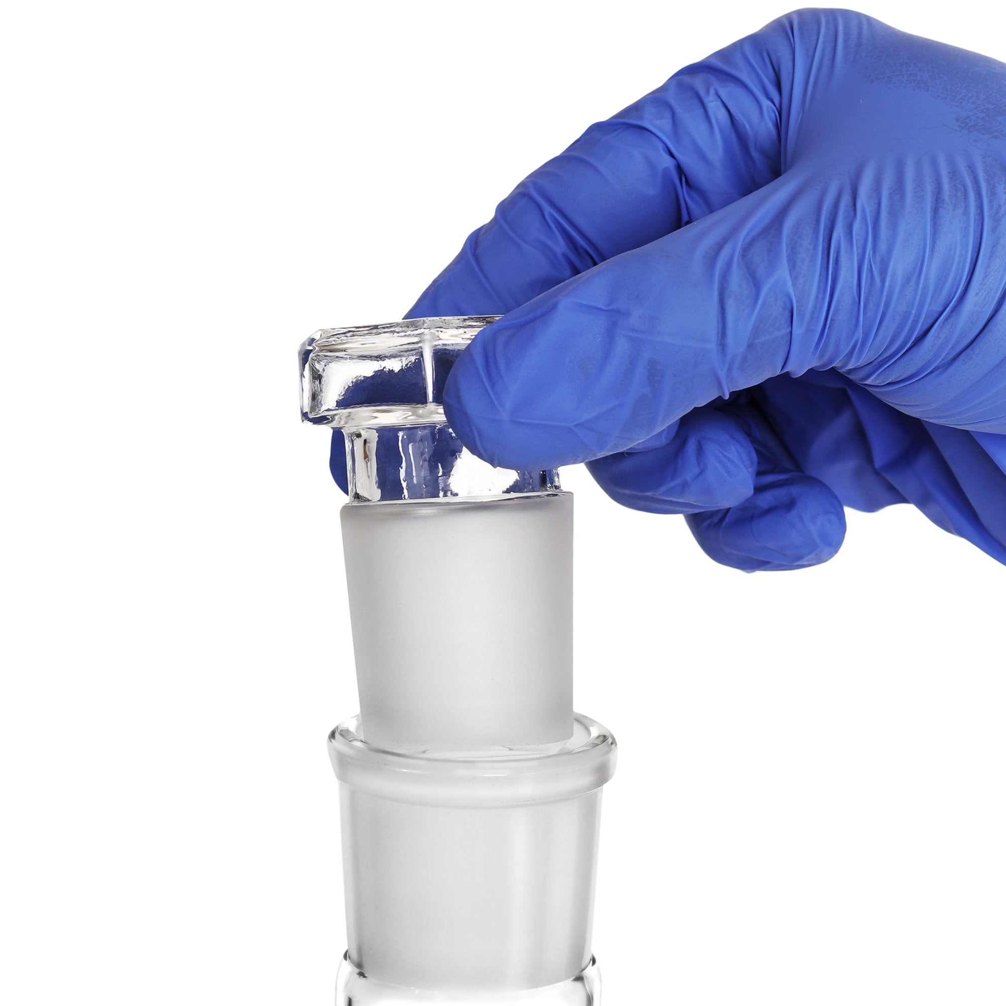 Borosilicate Volumetric Flask with Hollow Glass Stopper, 5000ml, Class A, White Print, Autoclavable