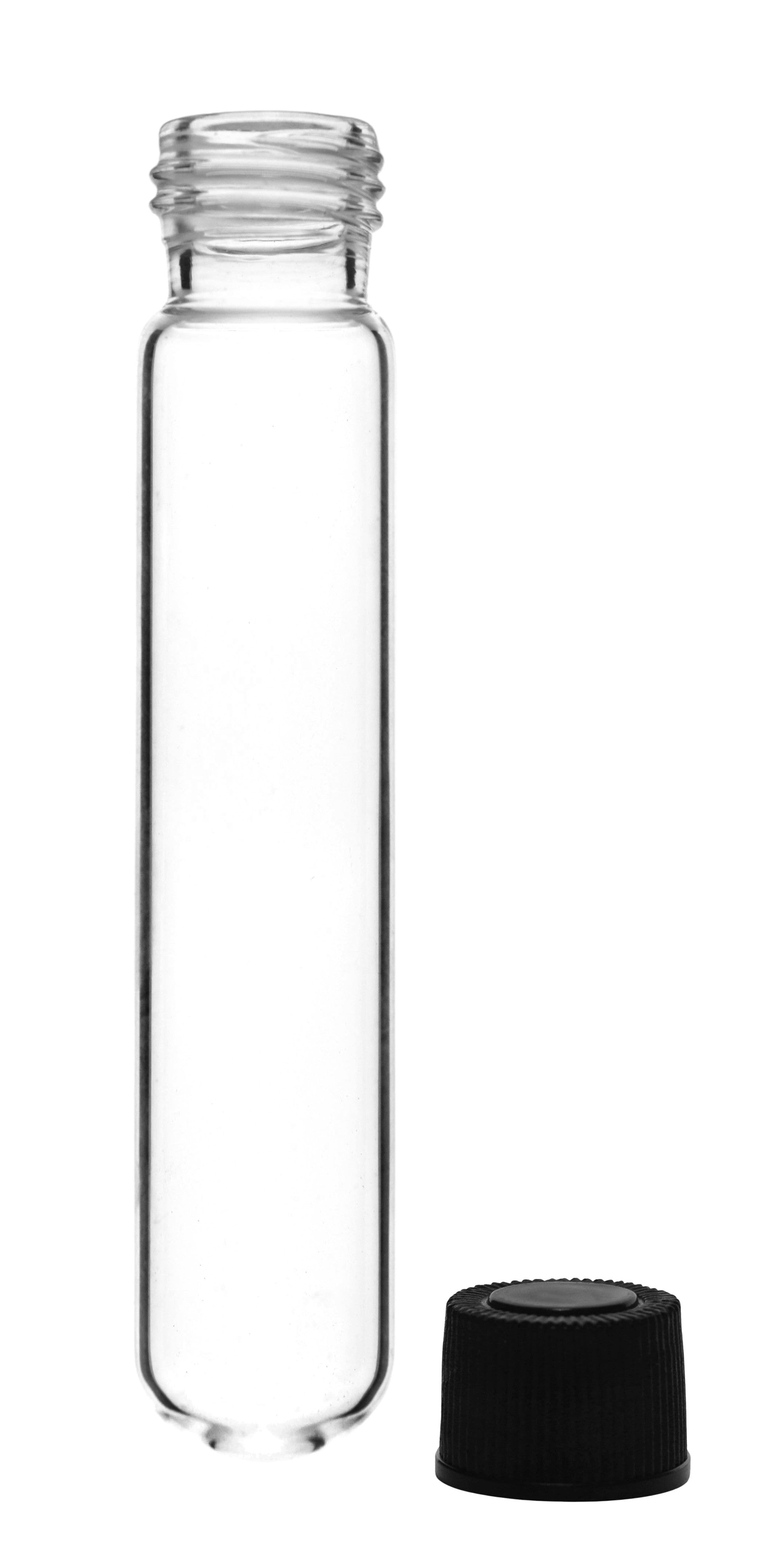 Borosilicate Glass Test Tubes, 30 ml, Round Bottom with Screw Cap