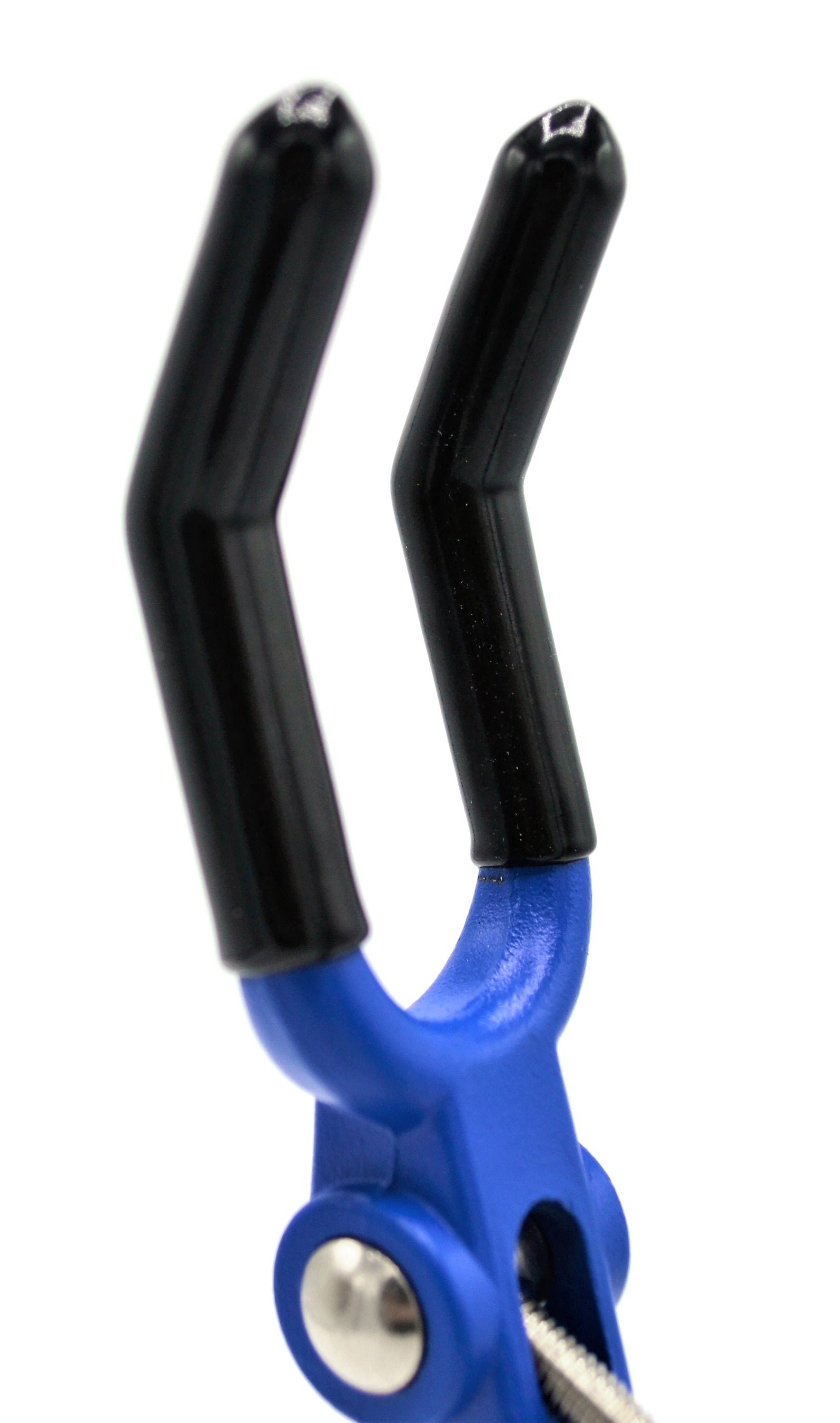 3 Finger, Vinyl Coated, Lab Clamp on Rod,  4.125" (10.5 cm) Maximum Clamp Opening