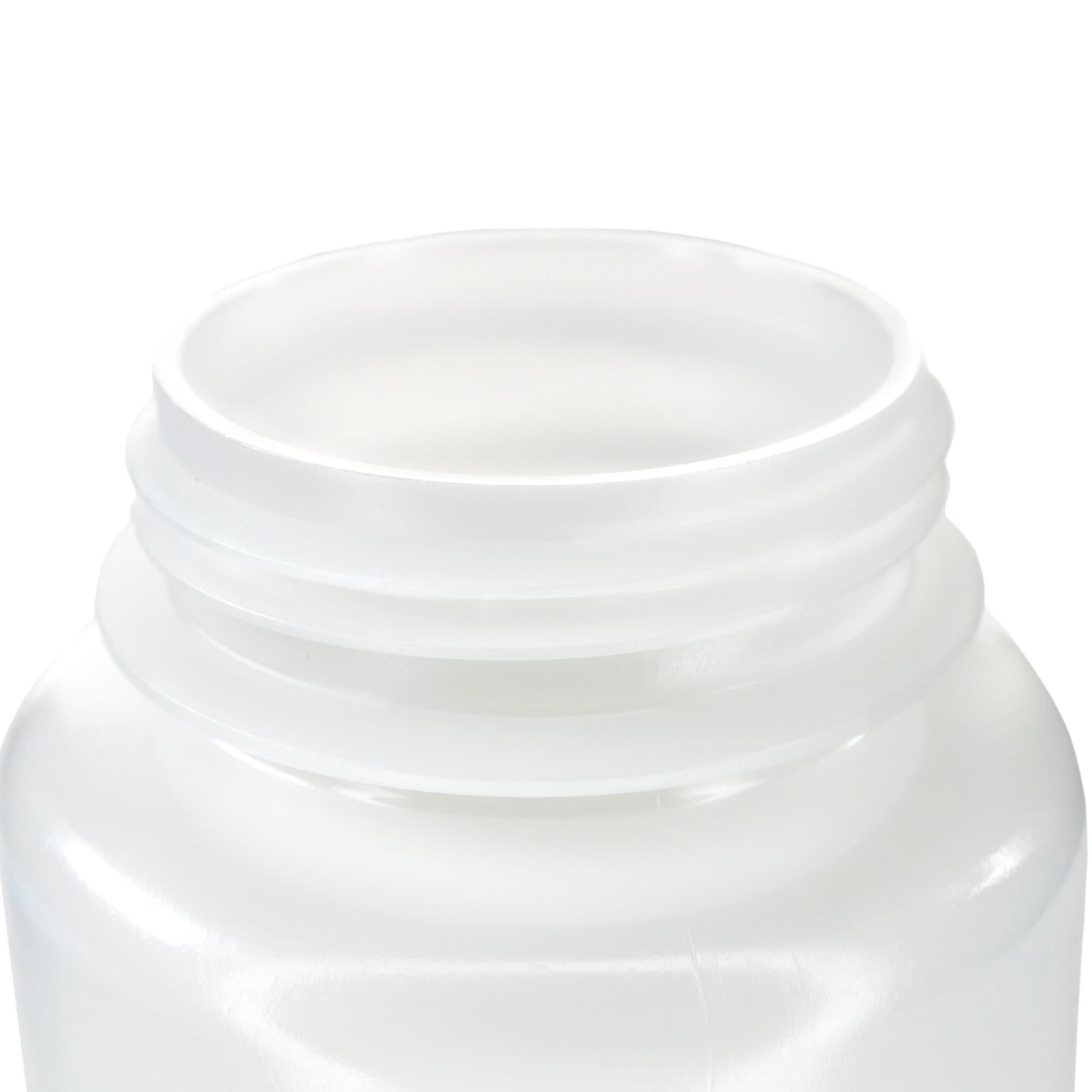 500mL Sterile Wide Mouth HDPE Reagent Bottles with Polypropylene Caps, Pack of 12