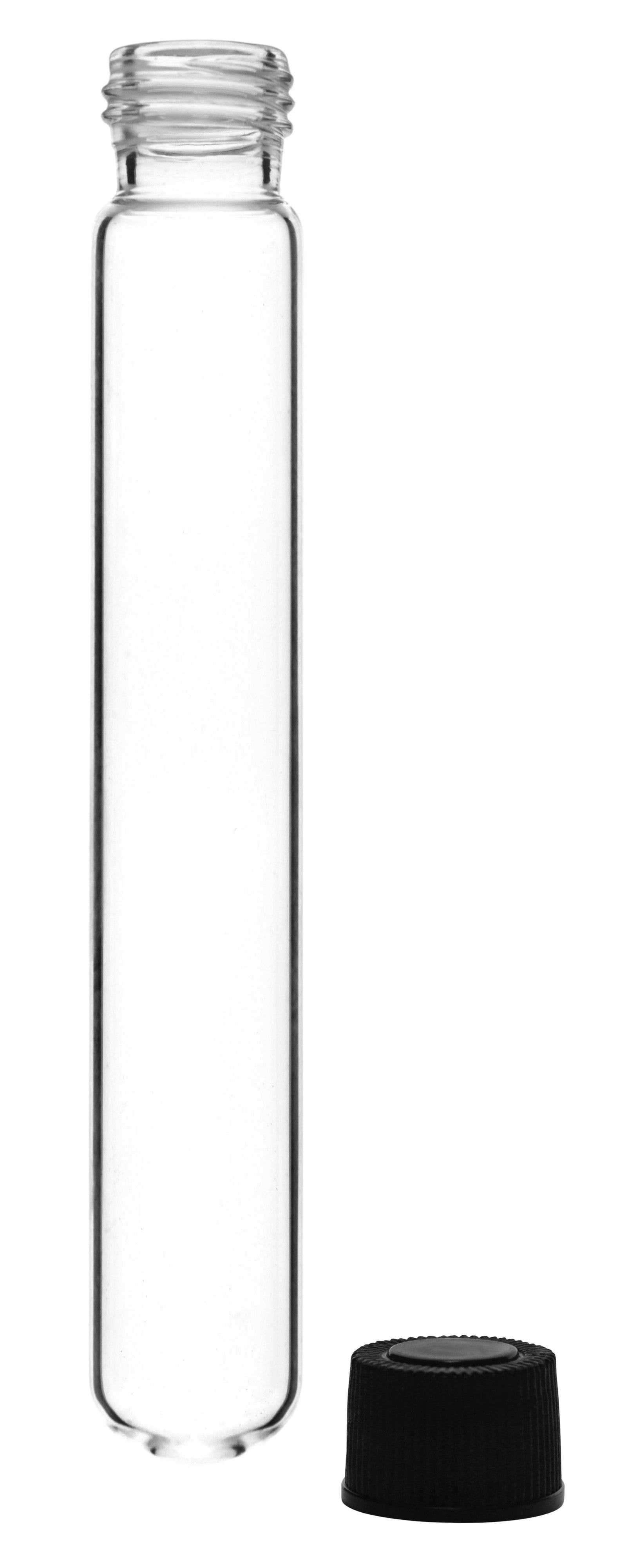 Borosilicate Glass Test Tubes, 50 ml, Round Bottom with Screw Cap