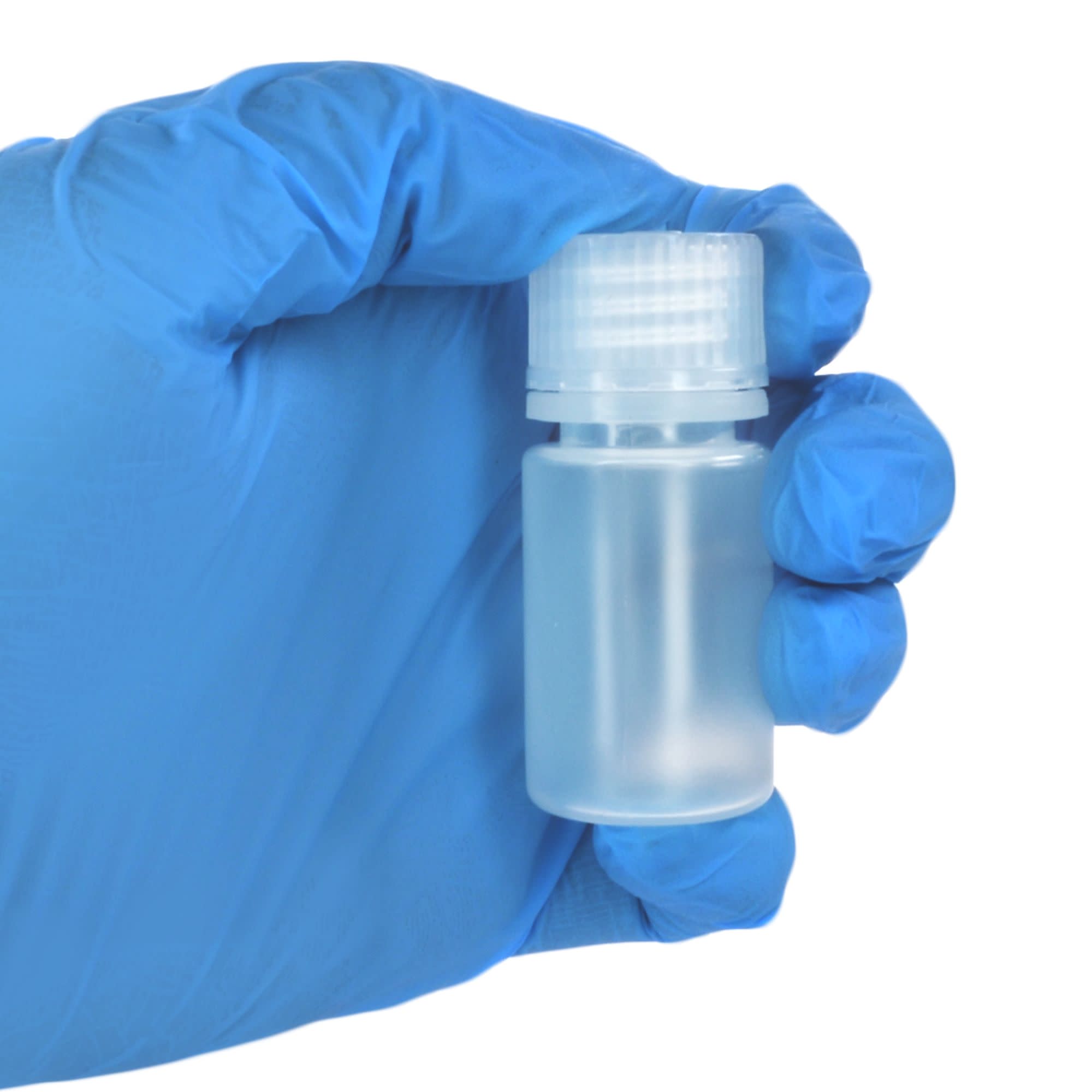Pack of 12, 15mL Narrow Mouth Polypropylene Reagent Bottles with Polypropylene Caps, Autoclavable, Translucent, Non-Sterile