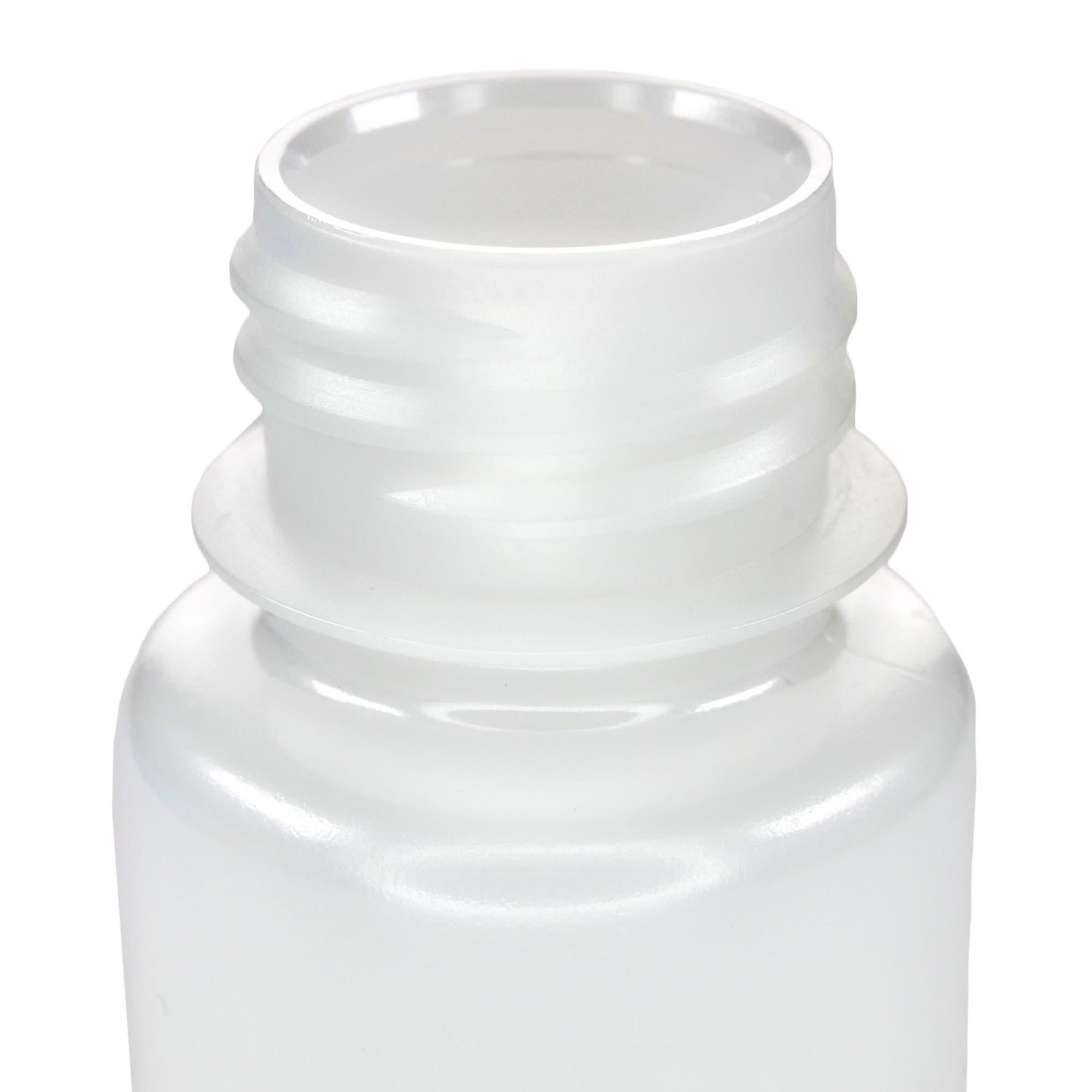 60mL Wide Mouth HDPE Reagent Bottles with Polypropylene Caps, Non-Sterile, Pack of 12
