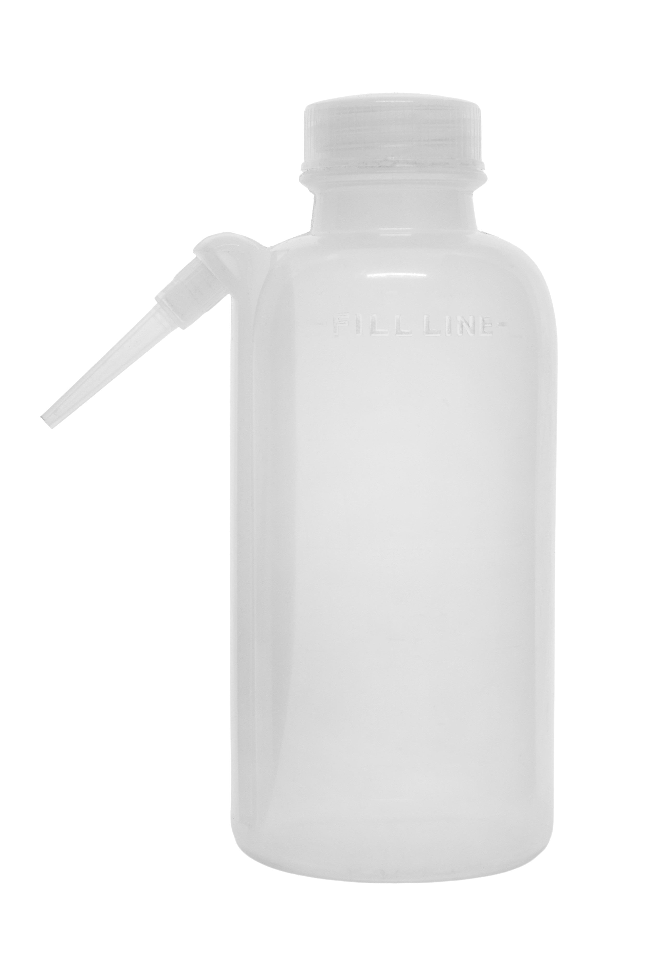 Low Density Polyethylene (LDPE) Wash Bottle, 500 ml, Non Flexible Integrated Delivery Tube