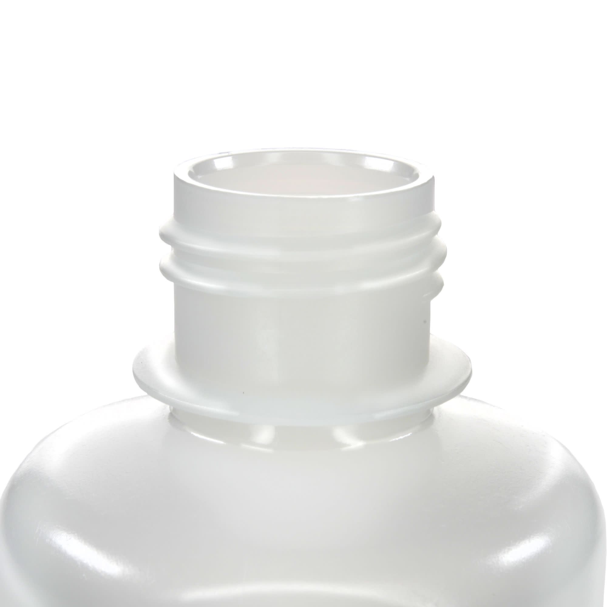 Pack of 12, 125mL Sterile Narrow Mouth HDPE Translucent Reagent Bottles with Polypropylene Caps