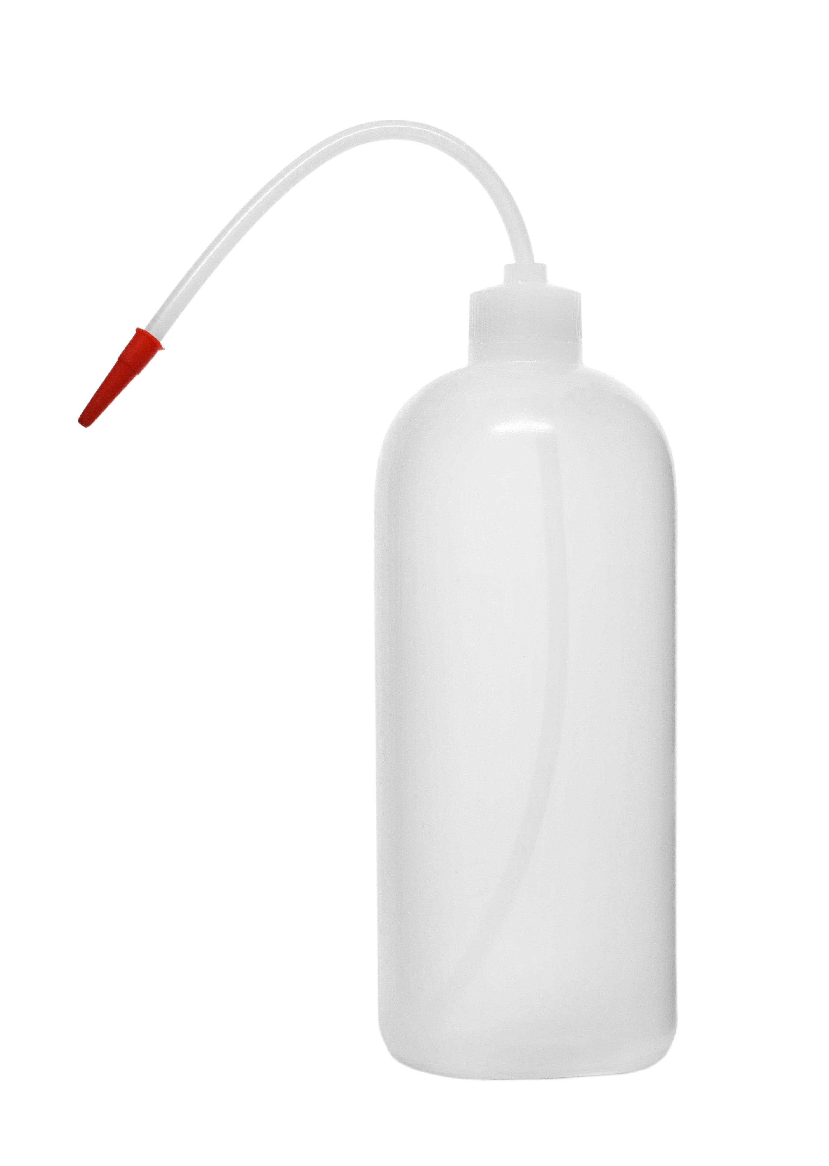 Low Density Polyethylene (LDPE) Wash Bottle, 1000 ml, Flexible Delivery Tube