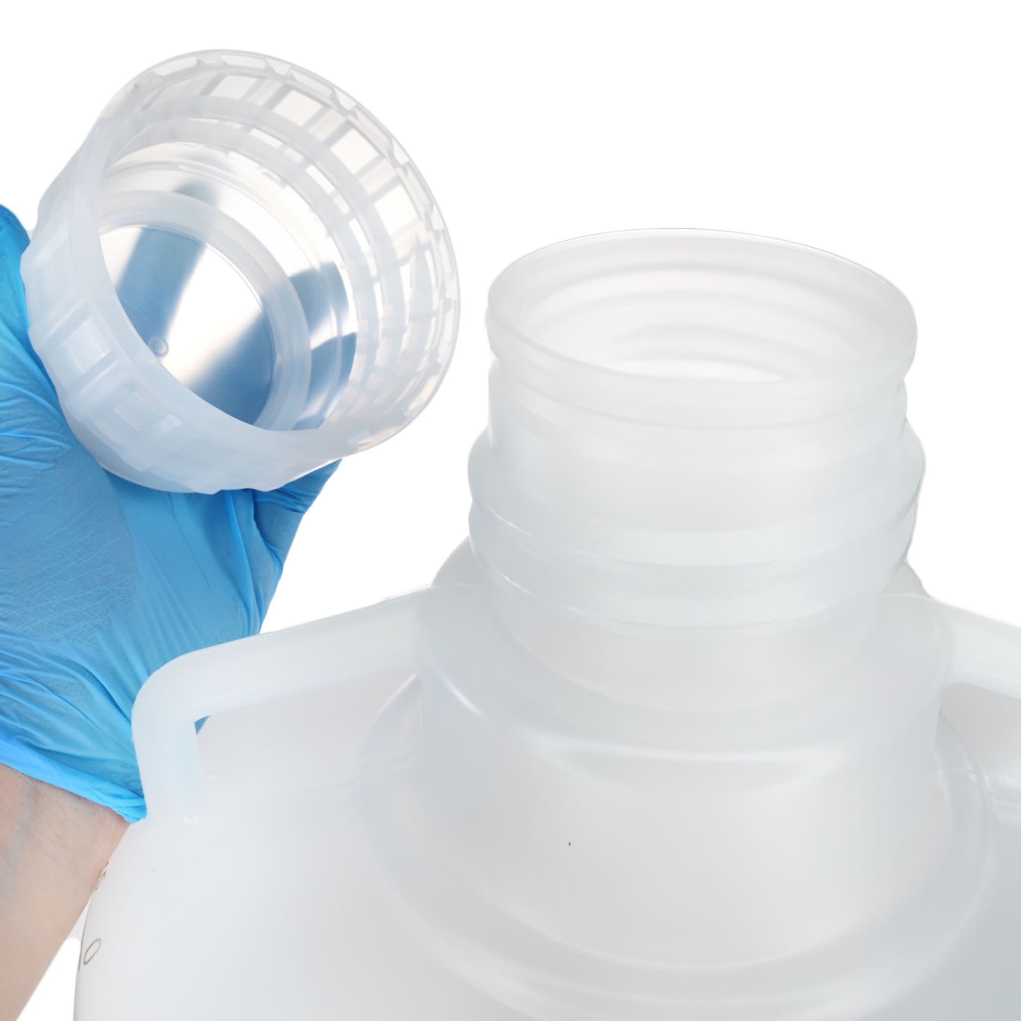 25L Polypropylene Carboy with Silicone-Lined Cap and Spigot, Autoclavable, Non-Sterile