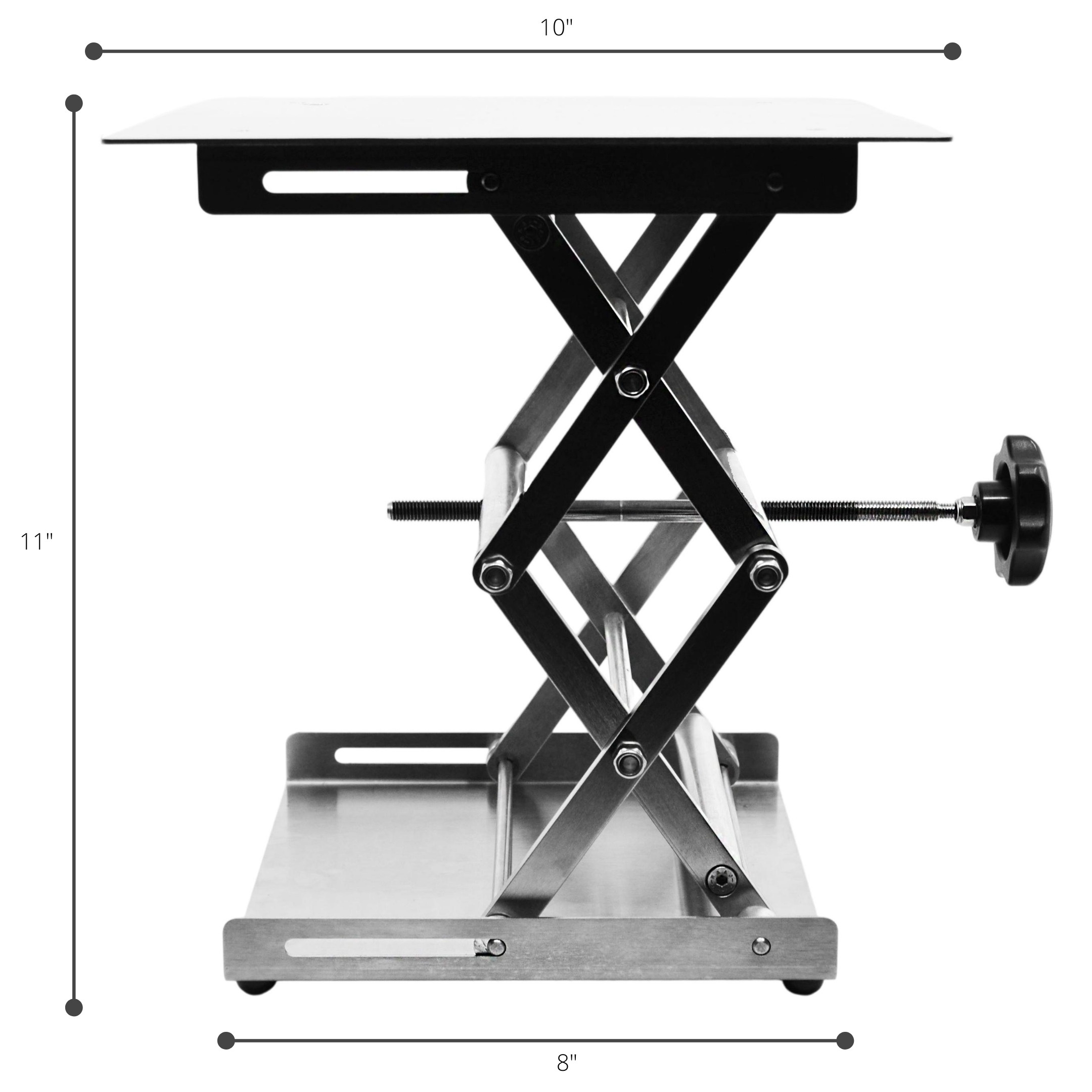 Stainless Steel Lab Jack, Large, 25 x 25 cm