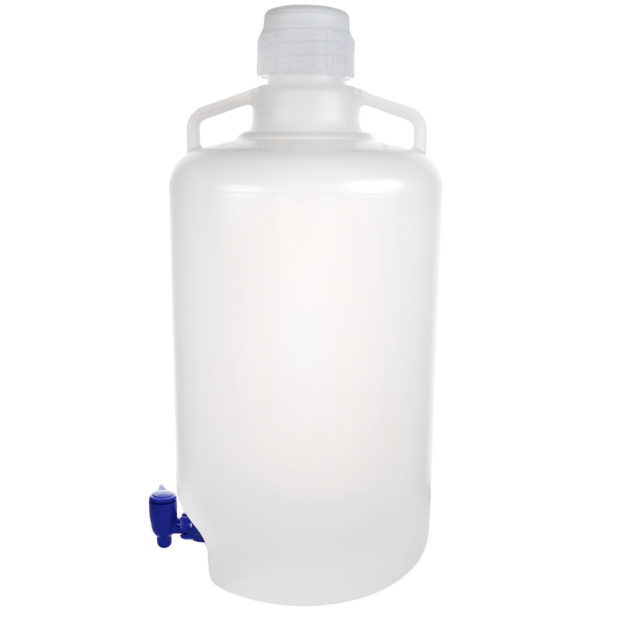 25L Polypropylene Carboy with Silicone-Lined Cap and Spigot, Autoclavable, Non-Sterile