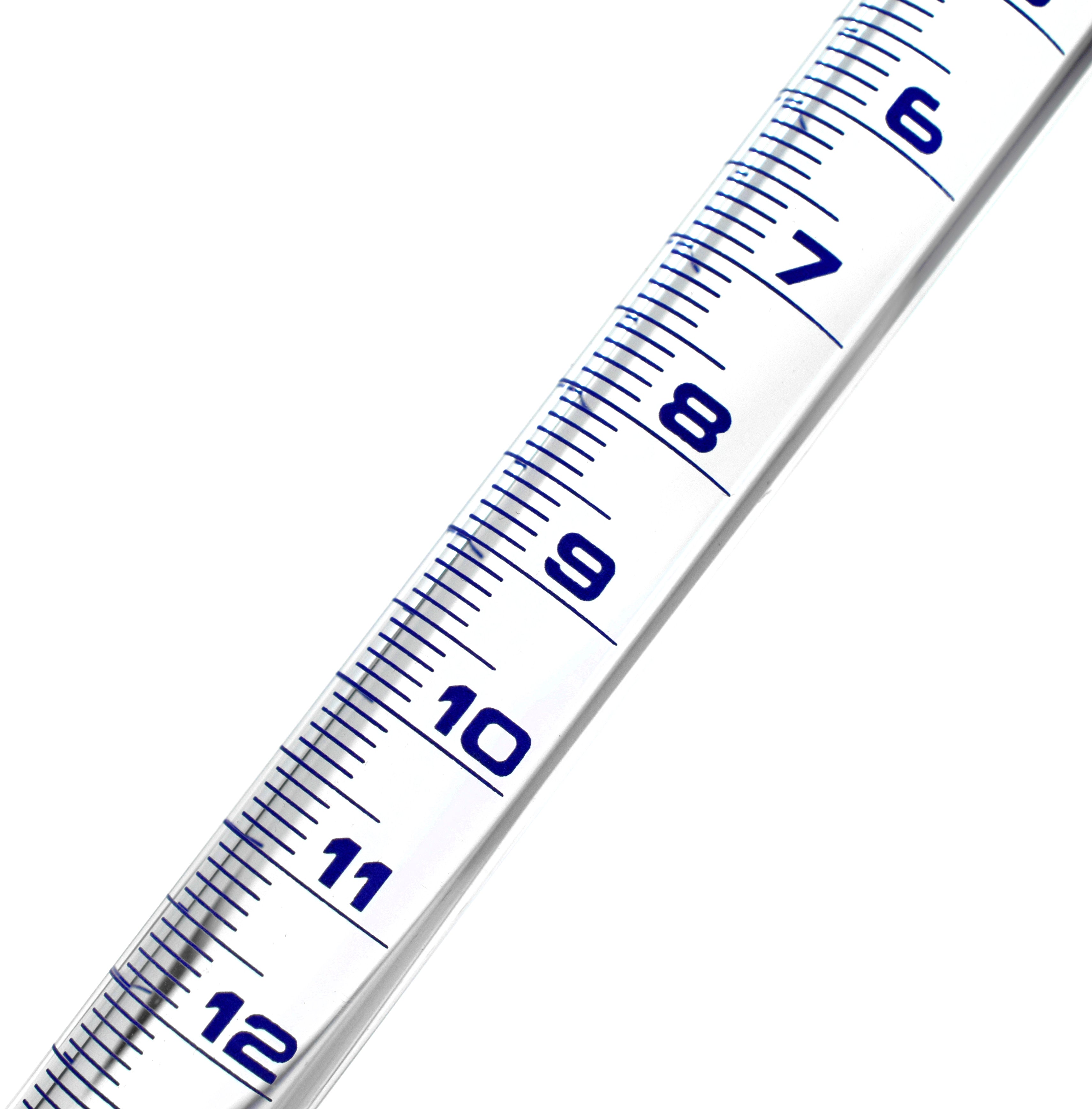 Borosilicate Glass Graduated Burette with PTFE Stopcock, 50 ml, 0.1 ml Graduation, Class A