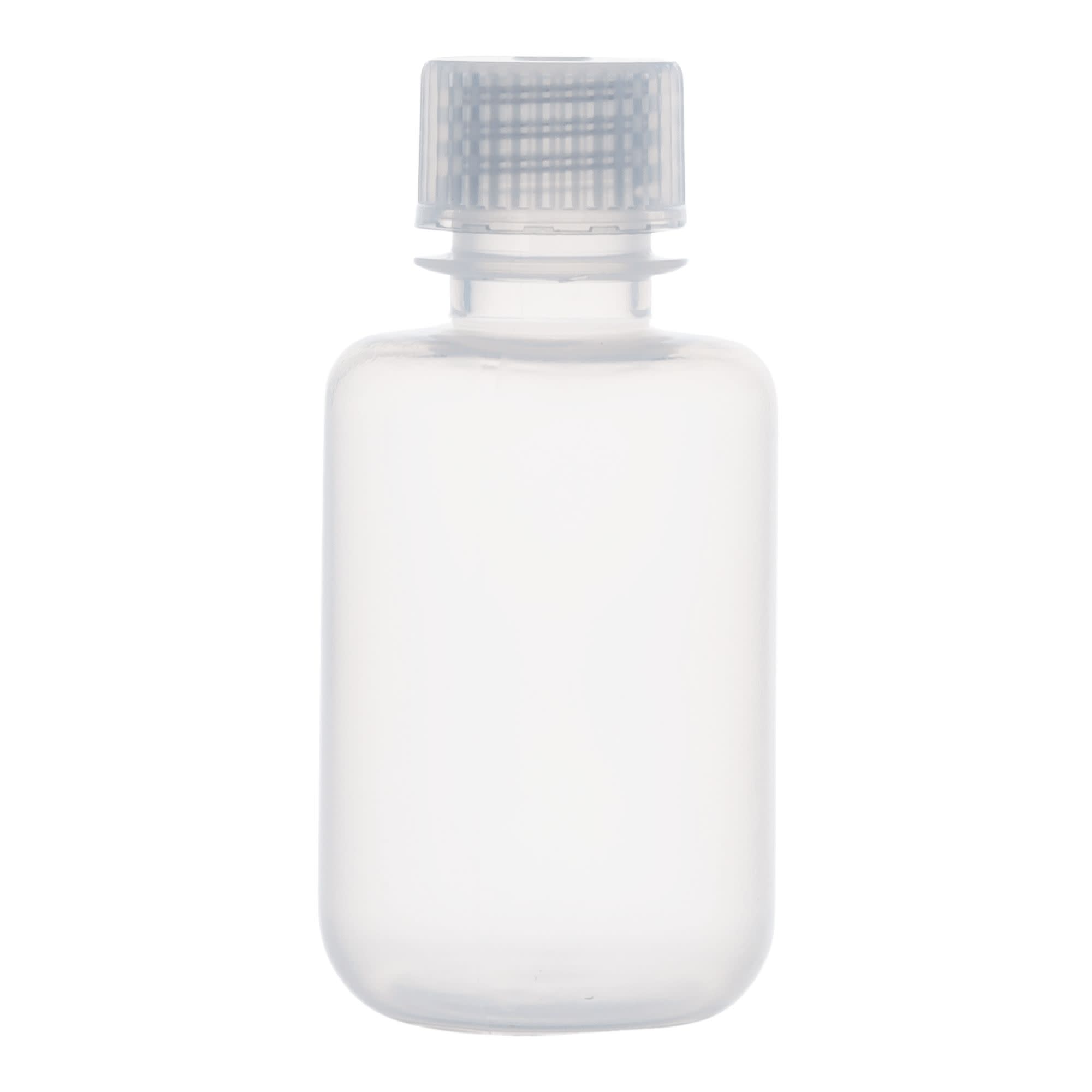 Pack of 12, 60mL Narrow Mouth Polypropylene Reagent Bottles with Polypropylene Caps, Autoclavable, Translucent, Non-Sterile