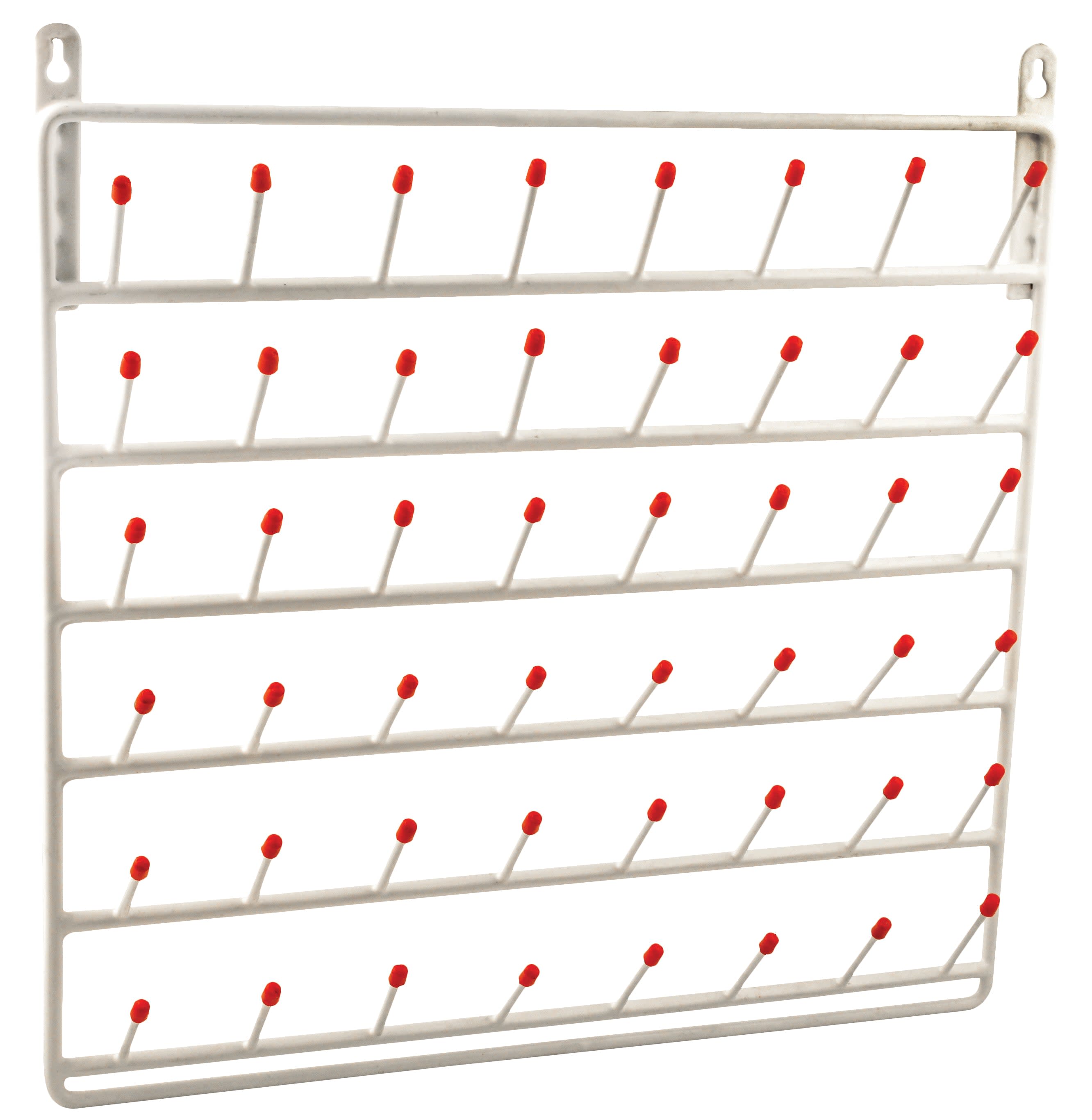 Steel Wall Mounted Draining Rack, 48 Pegs