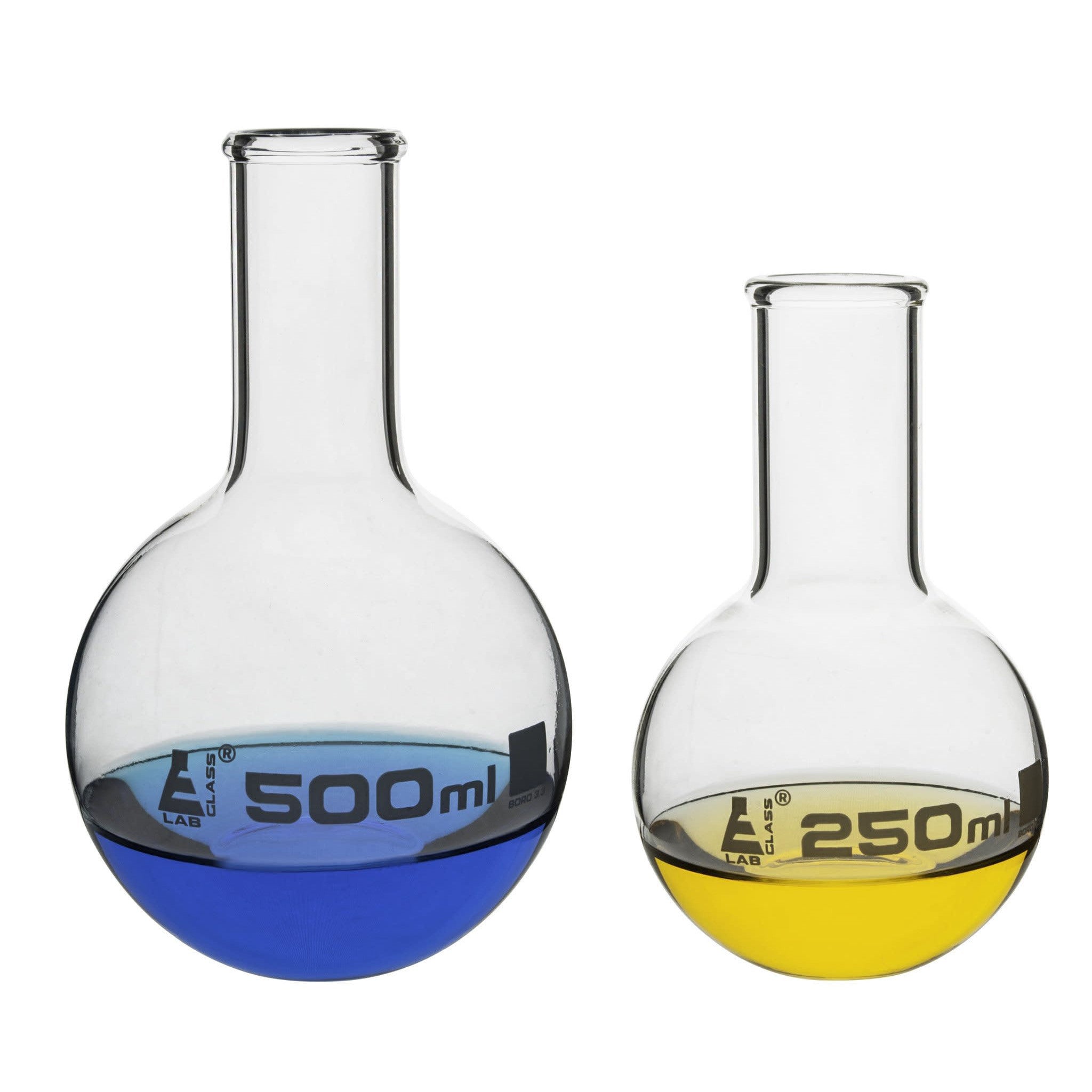 Borosilicate Glass Boiling Flask, 5000 ml, Flat Bottom, Autoclavable