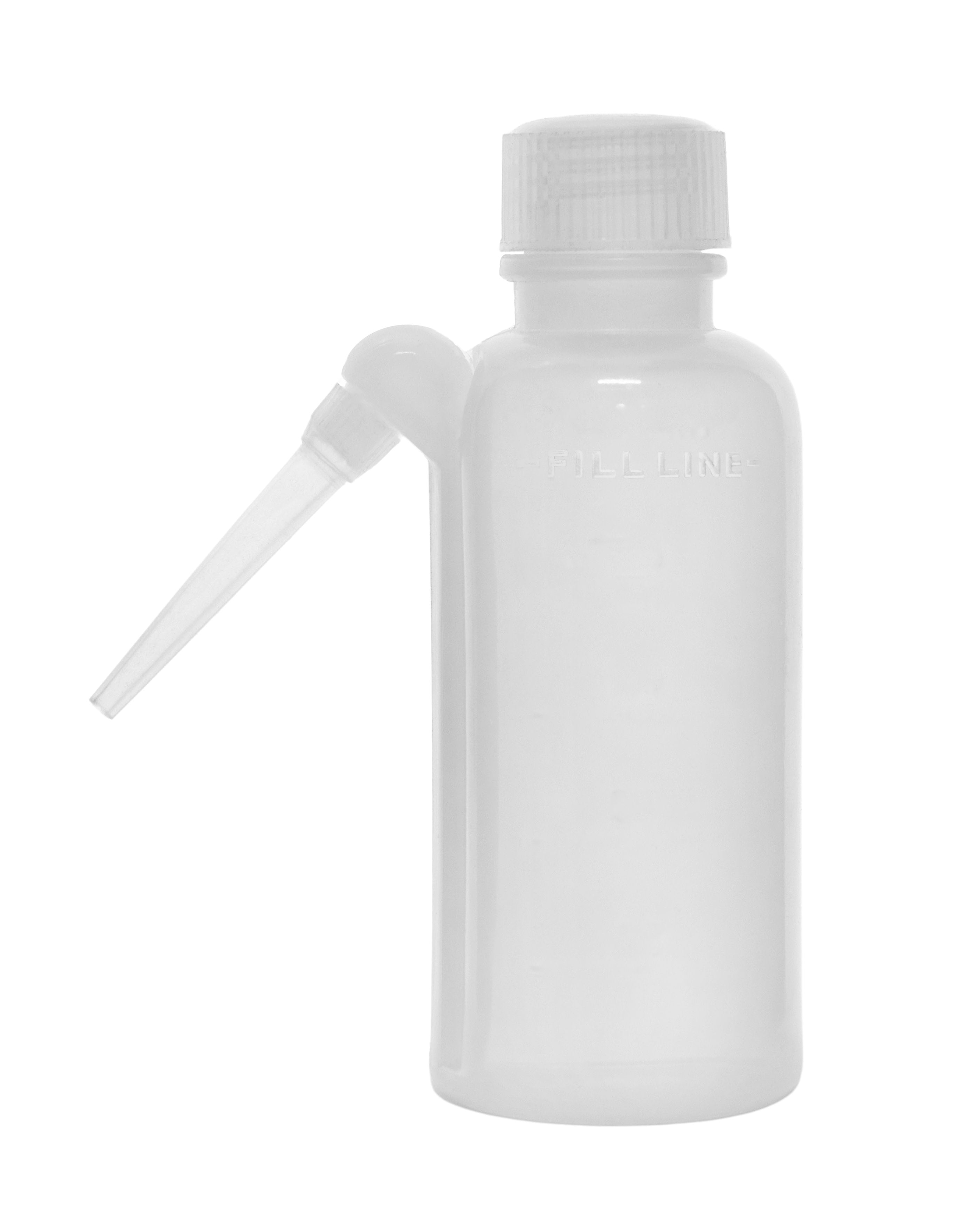 Low Density Polyethylene (LDPE) Wash Bottle, 125 ml, Non Flexible Integrated Delivery Tube