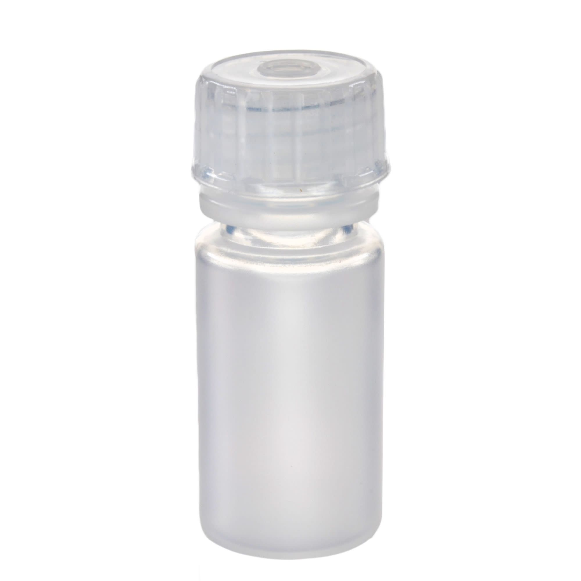 Pack of 12, 4mL Narrow Mouth Polypropylene Reagent Bottles with Polypropylene Caps, Autoclavable, Translucent, Non-Sterile