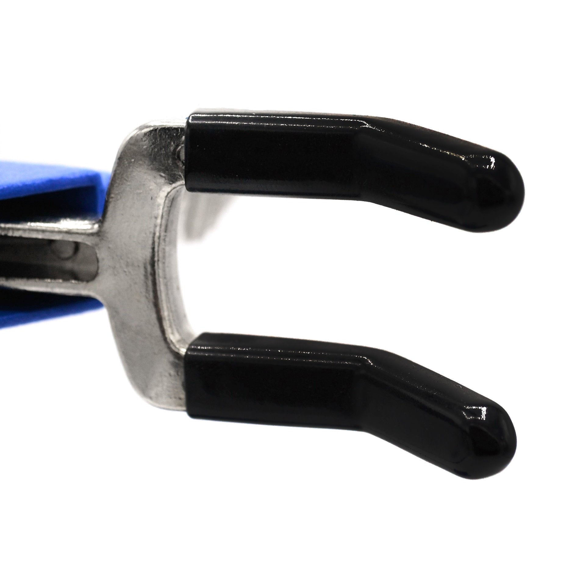 3 Finger, Vinyl Coated, Dual Adjustment Lab Clamp on Rod,  2.3" (6 cm) Maximum Clamp Opening