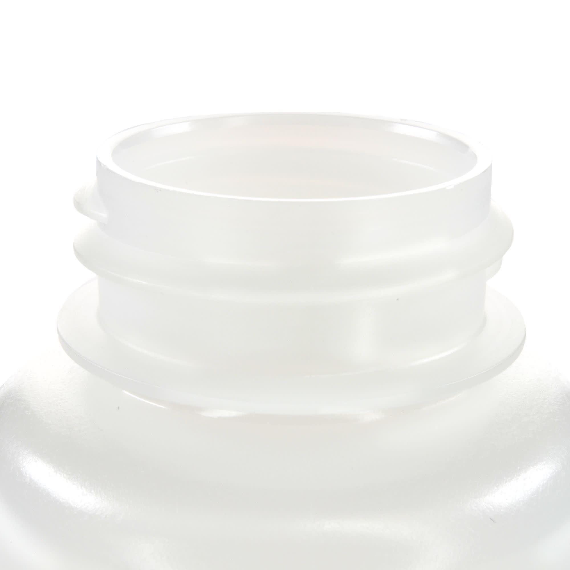 250mL Sterile Wide Mouth HDPE Reagent Bottles with Polypropylene Caps, Pack of 12