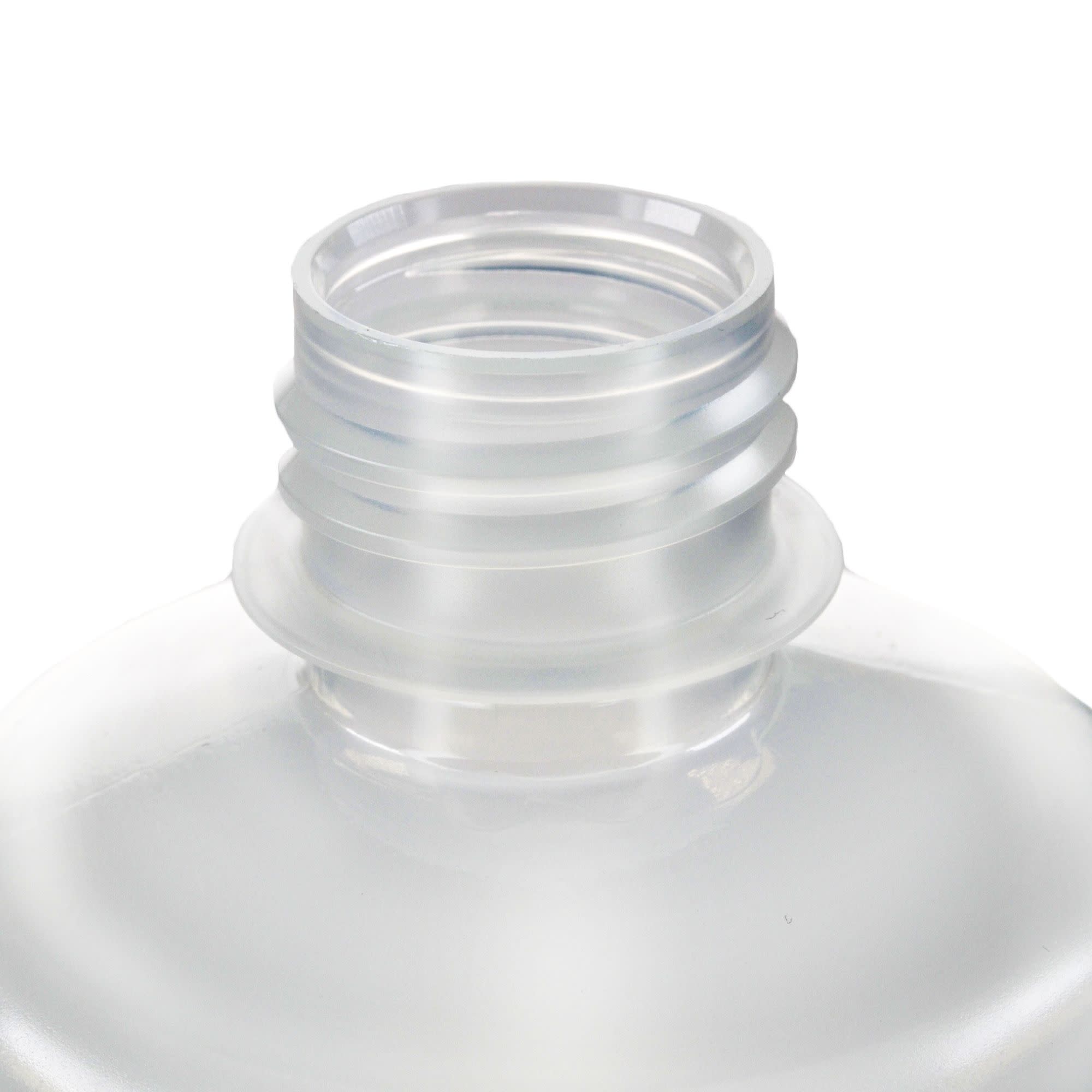 Bulk Pack of 125, 500mL Narrow Mouth Polypropylene Translucent Reagent Bottles with Polypropylene Caps, Non-Sterile
