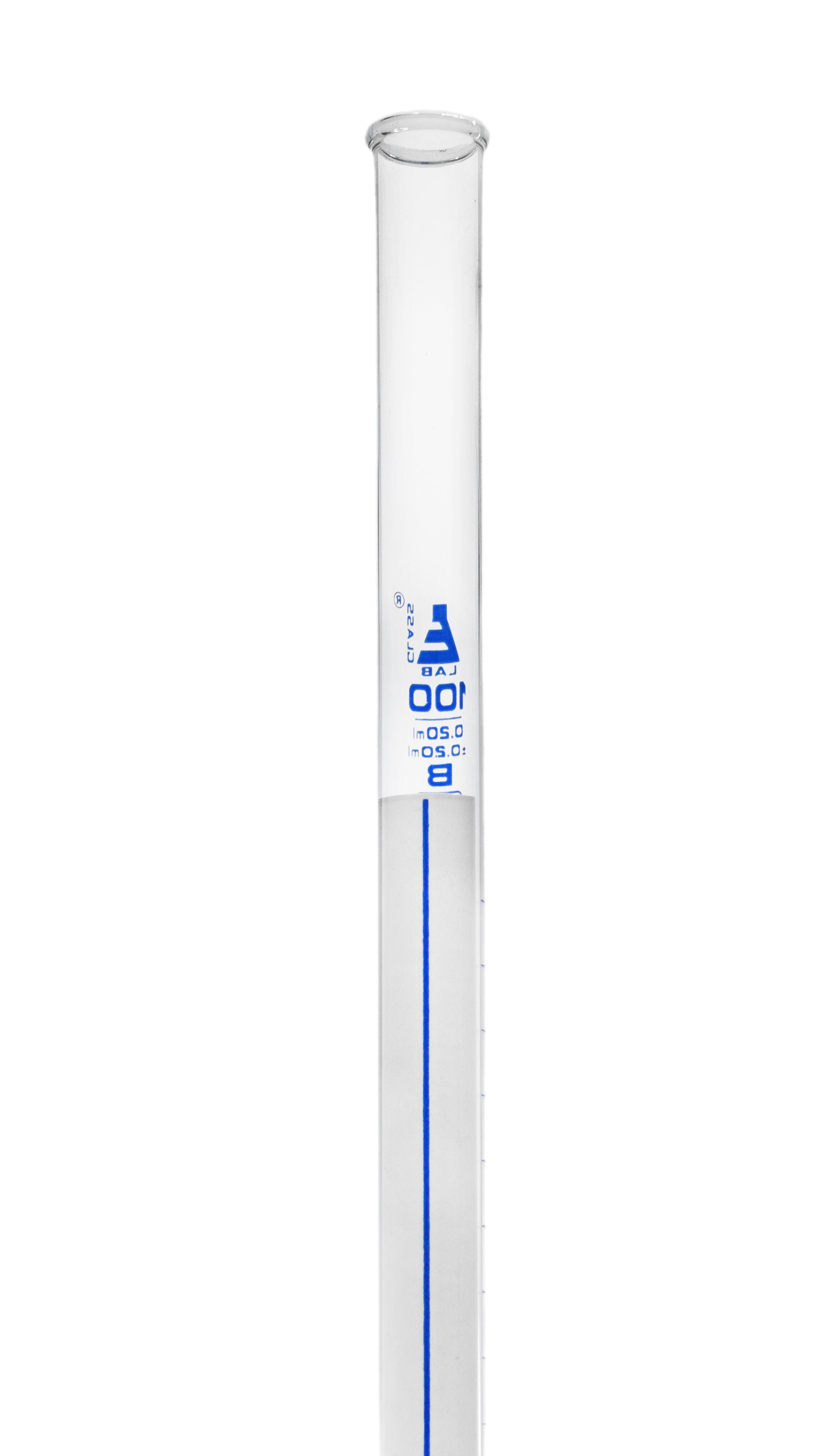 Schellbach Glass ASTM Graduated Burette with PTFE Stopcock, 100 ml, 0.20 ml Graduation, Class B