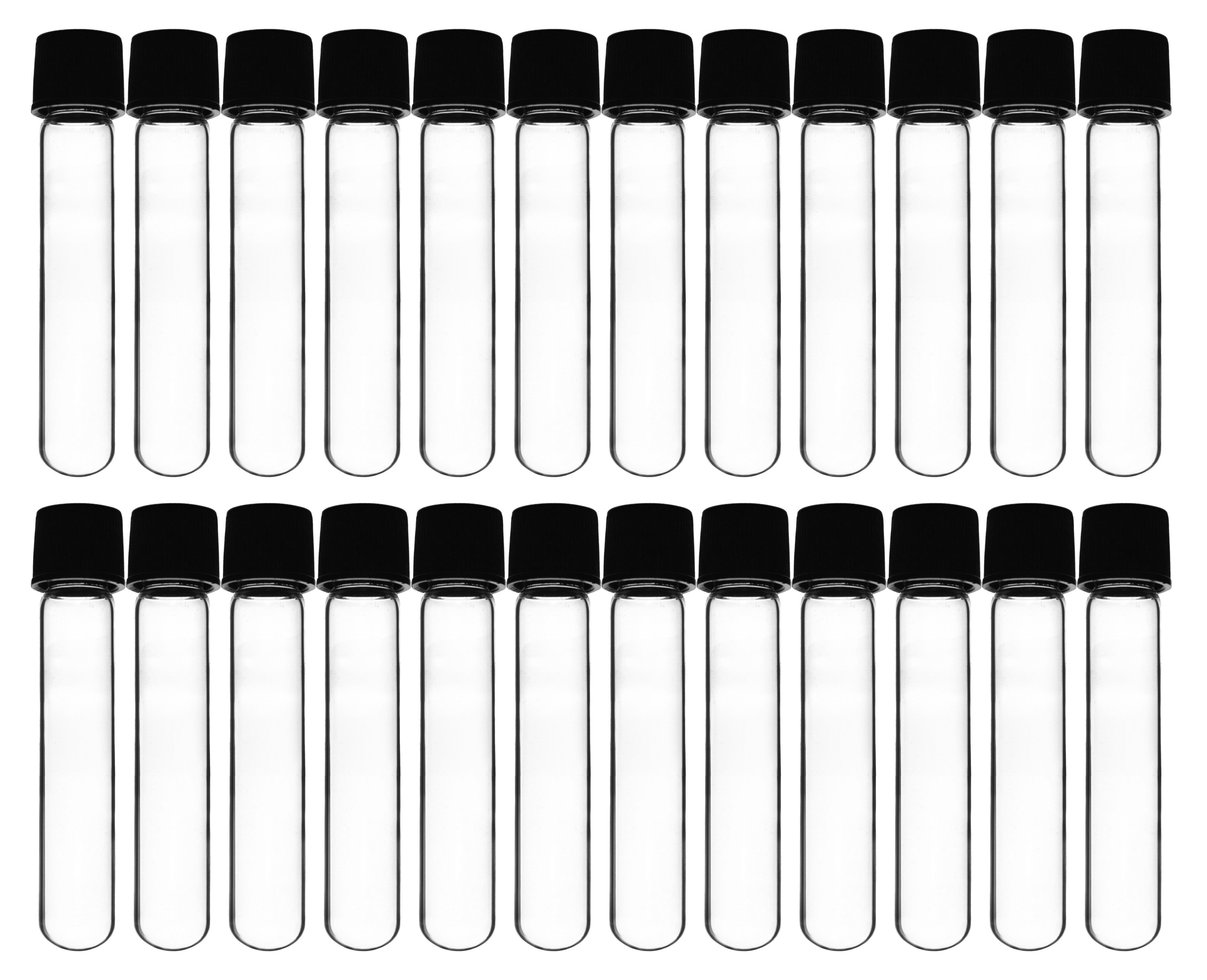 Borosilicate Glass Test Tubes, 5 ml, Round Bottom with Screw Cap