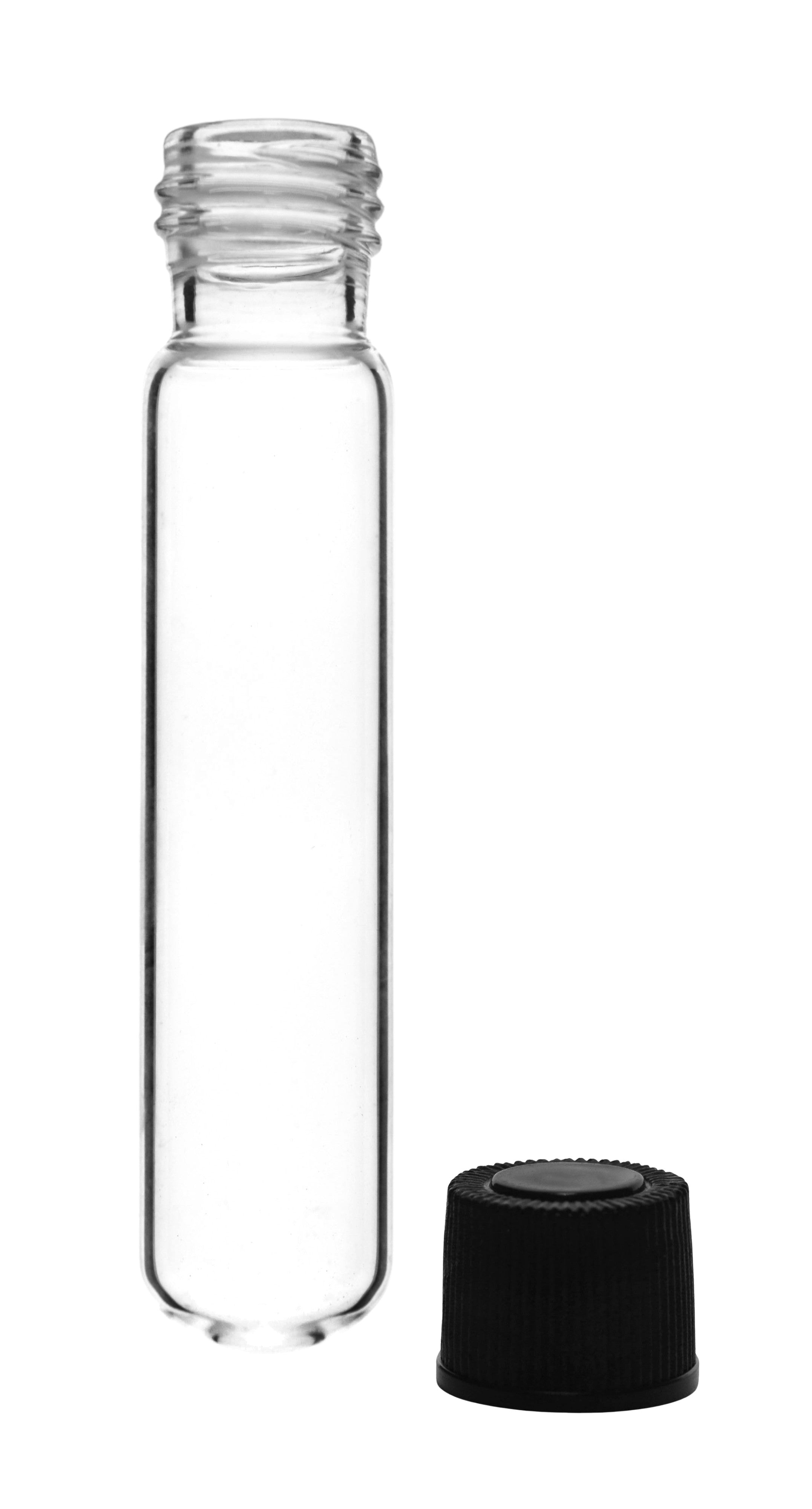 Borosilicate Glass Test Tubes, 5 ml, Round Bottom with Screw Cap