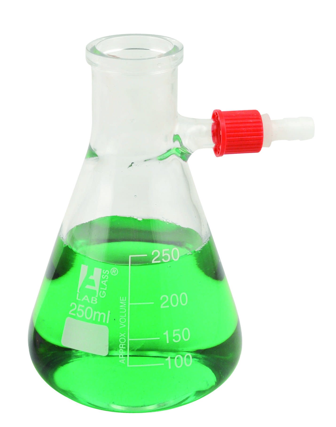 Borosilicate Glass Filtering Flask With Plastic Connector, 5000ml, Graduated, Autoclavable