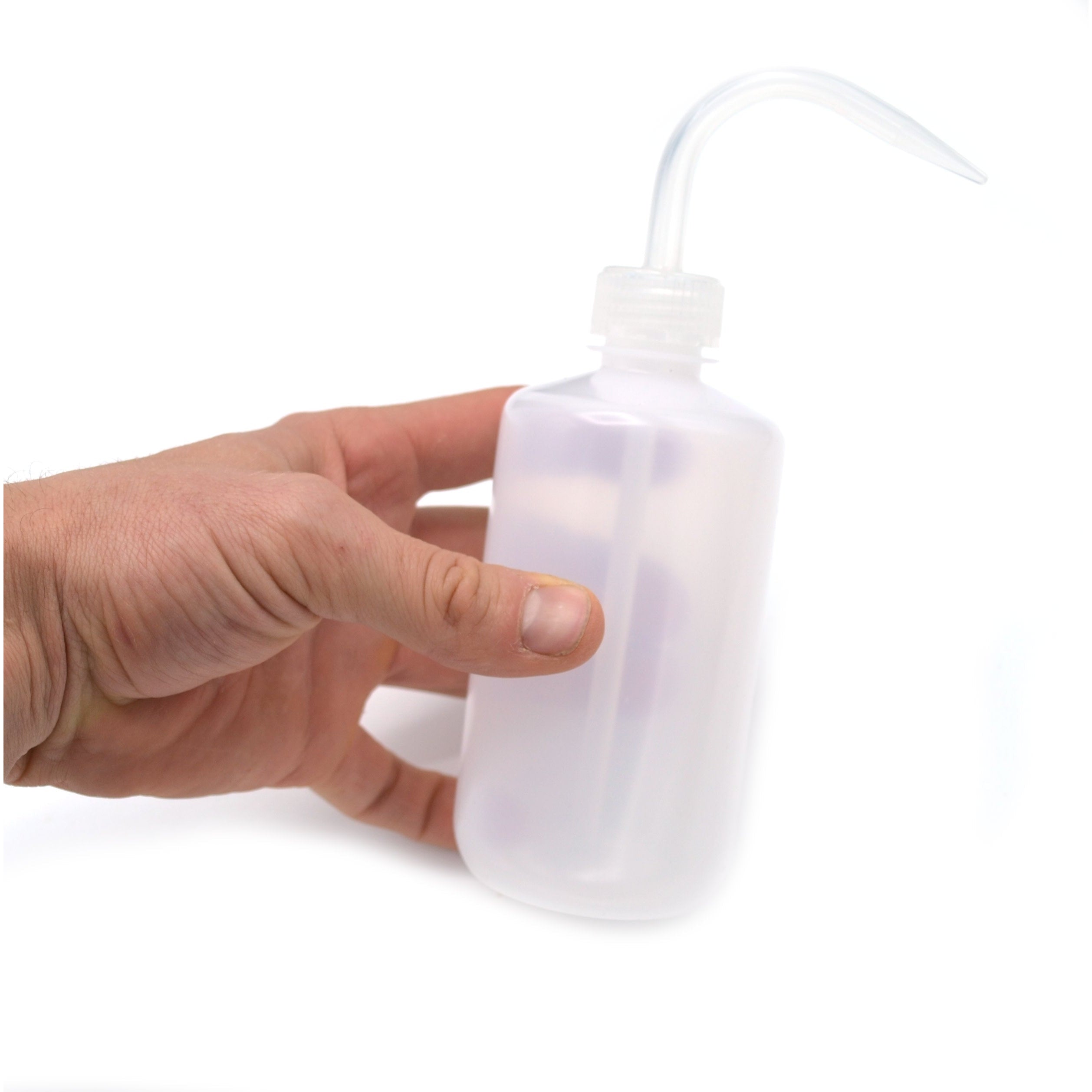 Low Density Polyethylene (LDPE) Premium Wash Bottle, 250 ml, Non Flexible Delivery Tube