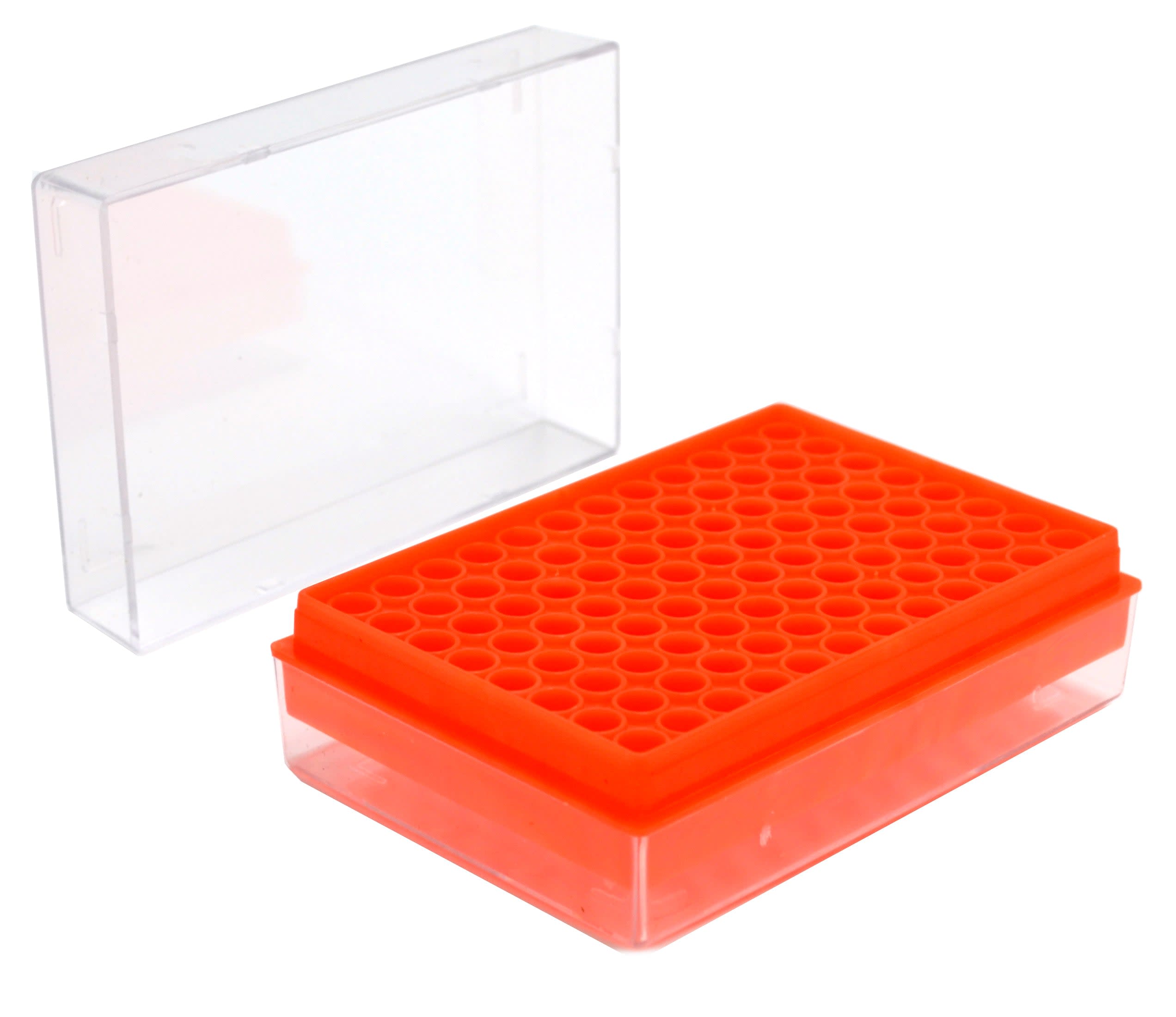 Polypropylene PCR Tube Rack with Lid, 96 Tubes (0.2ml)