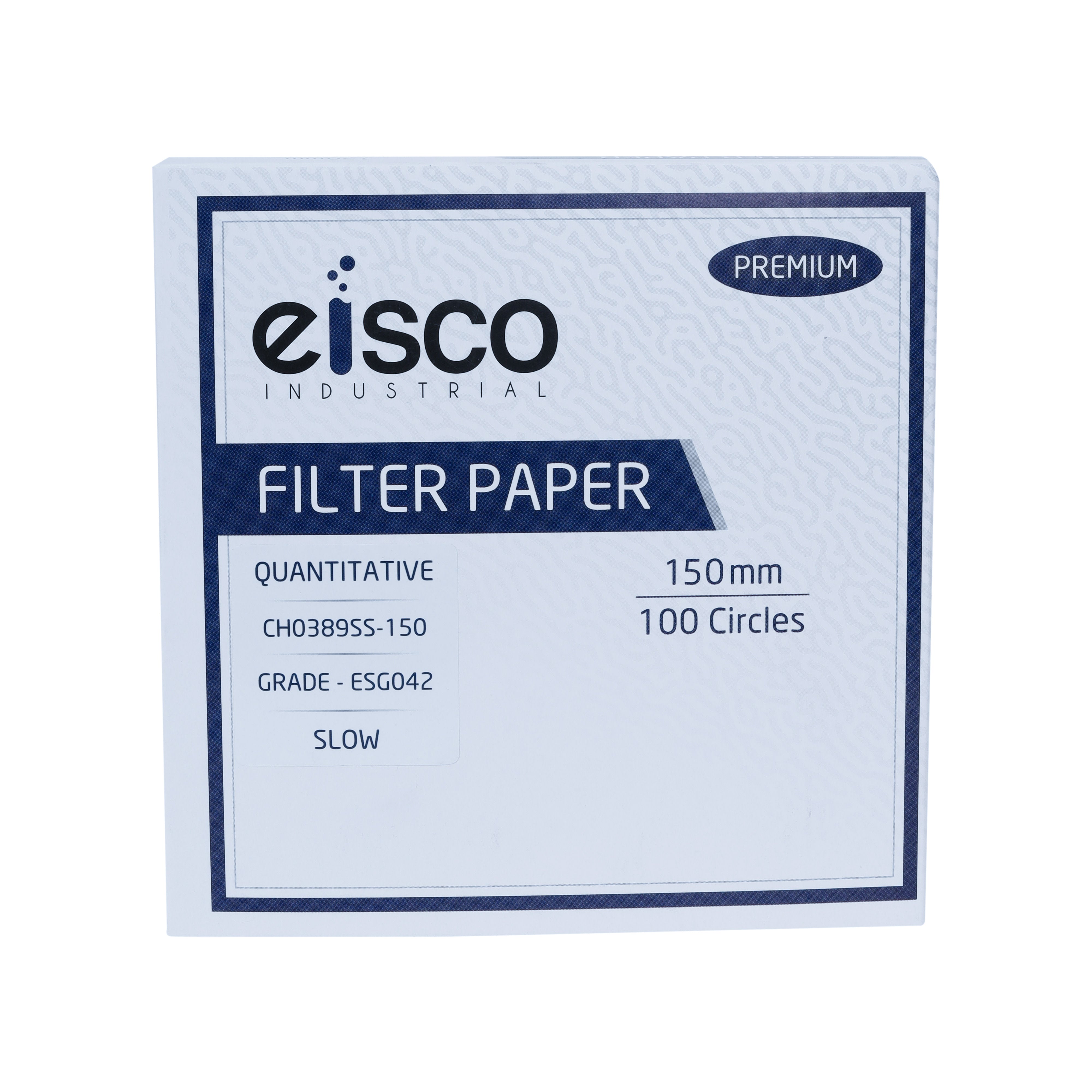 Premium Quantitative Filter Paper, 150mm, Ashless, Grade ESG042, Pack of 100
