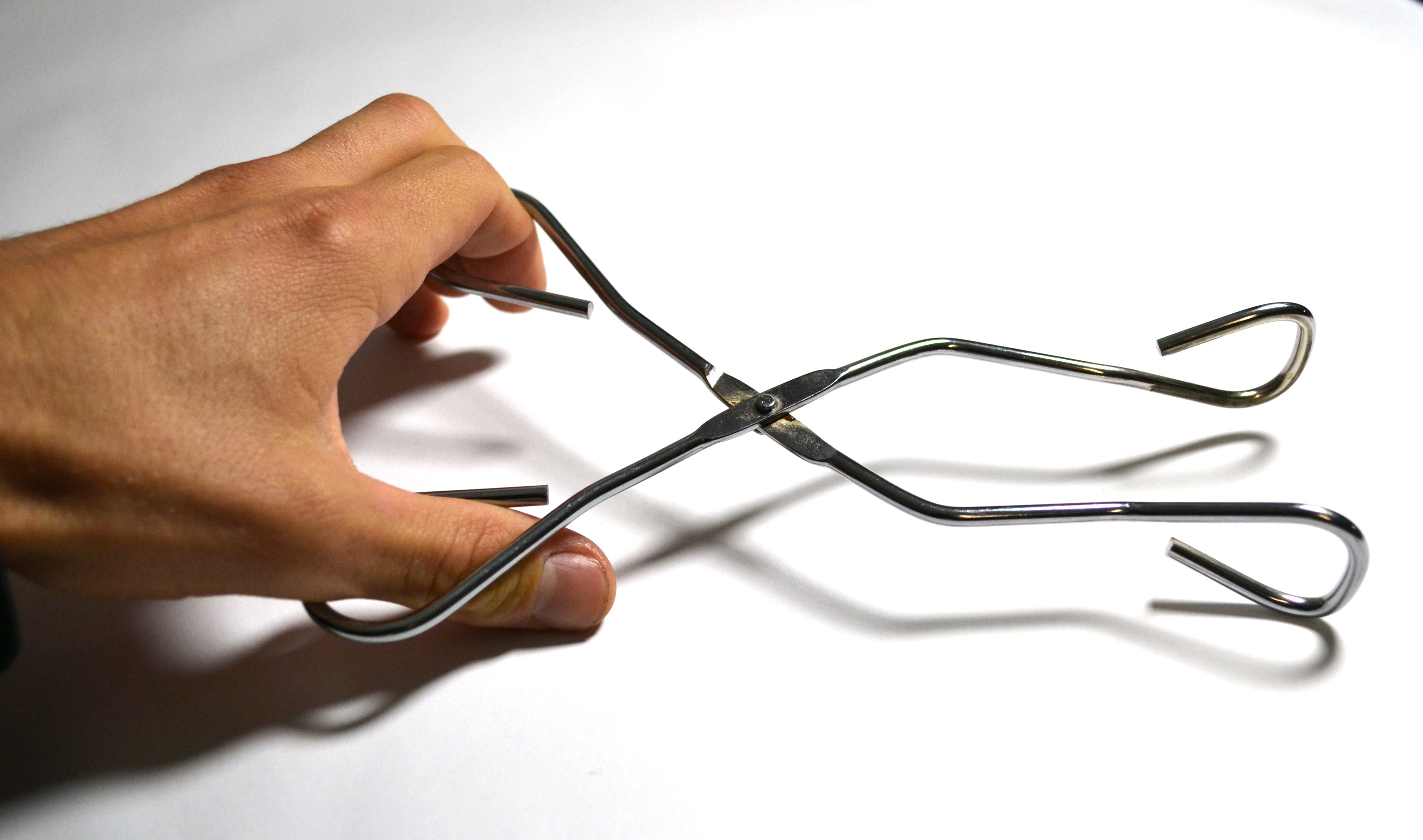 Nickel Plated Steel Crucible Tongs