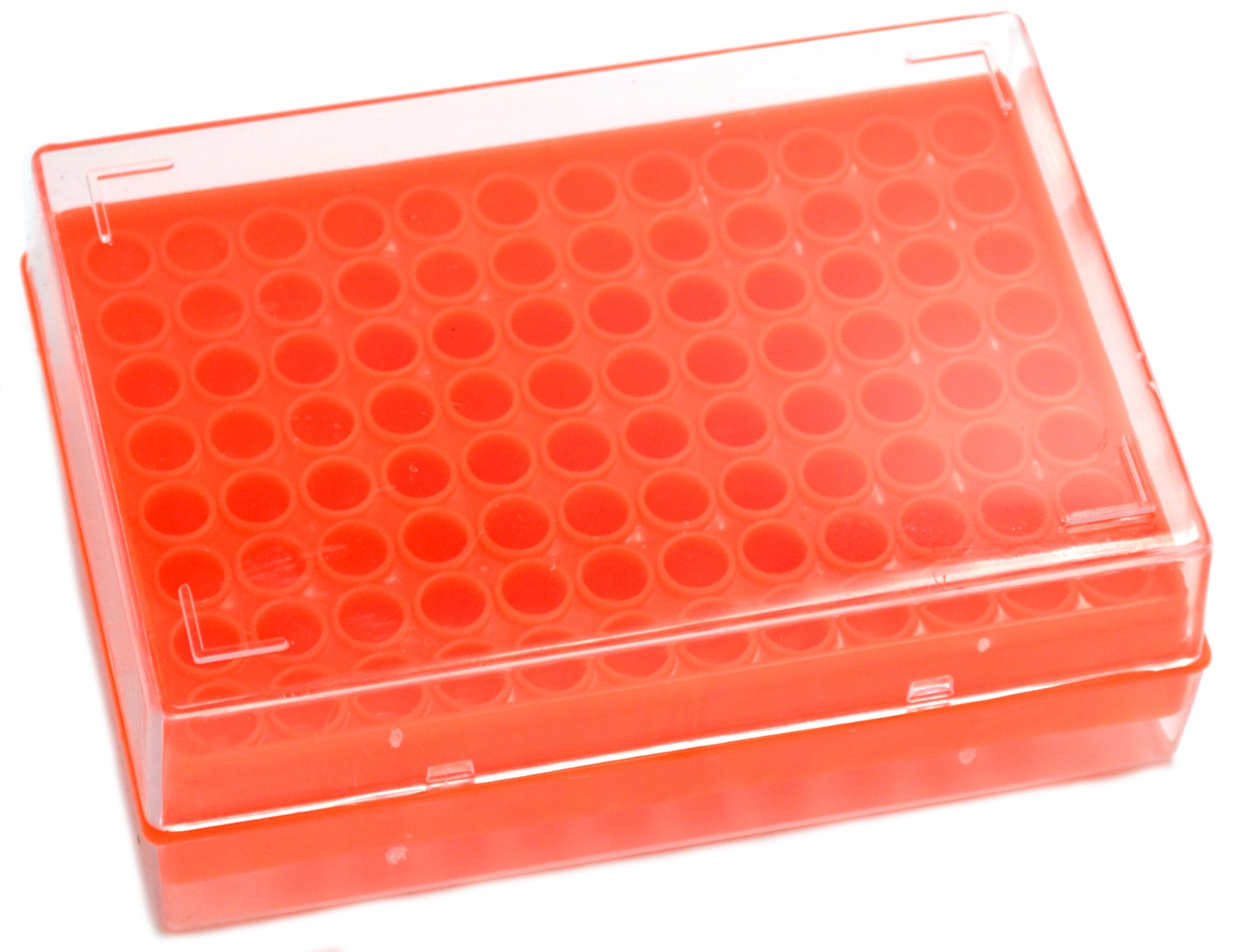 Polypropylene PCR Tube Rack with Lid, 96 Tubes (0.2ml)