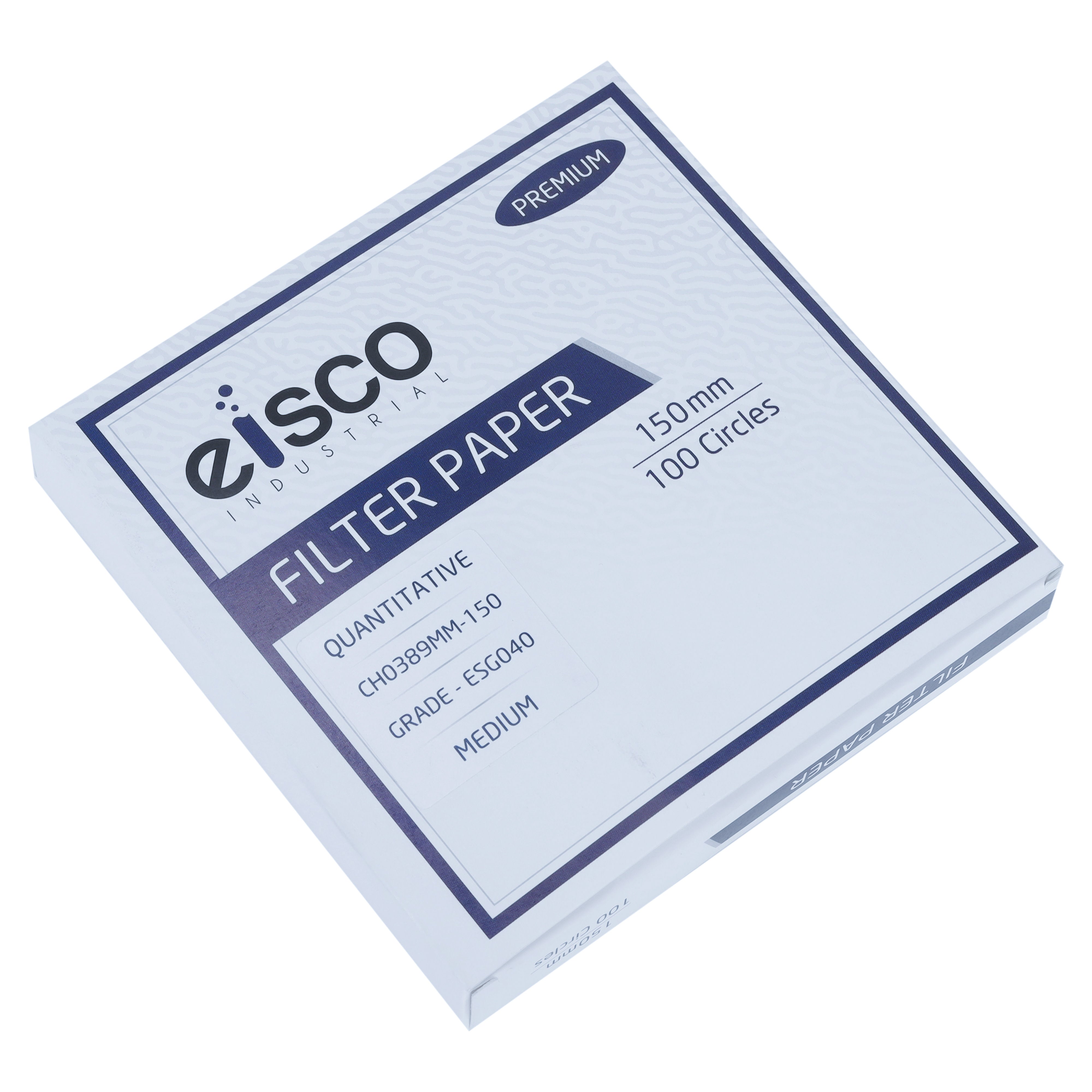 Premium Quantitative Filter Paper, 150mm, Ashless, Grade ESG040, Pack of 100