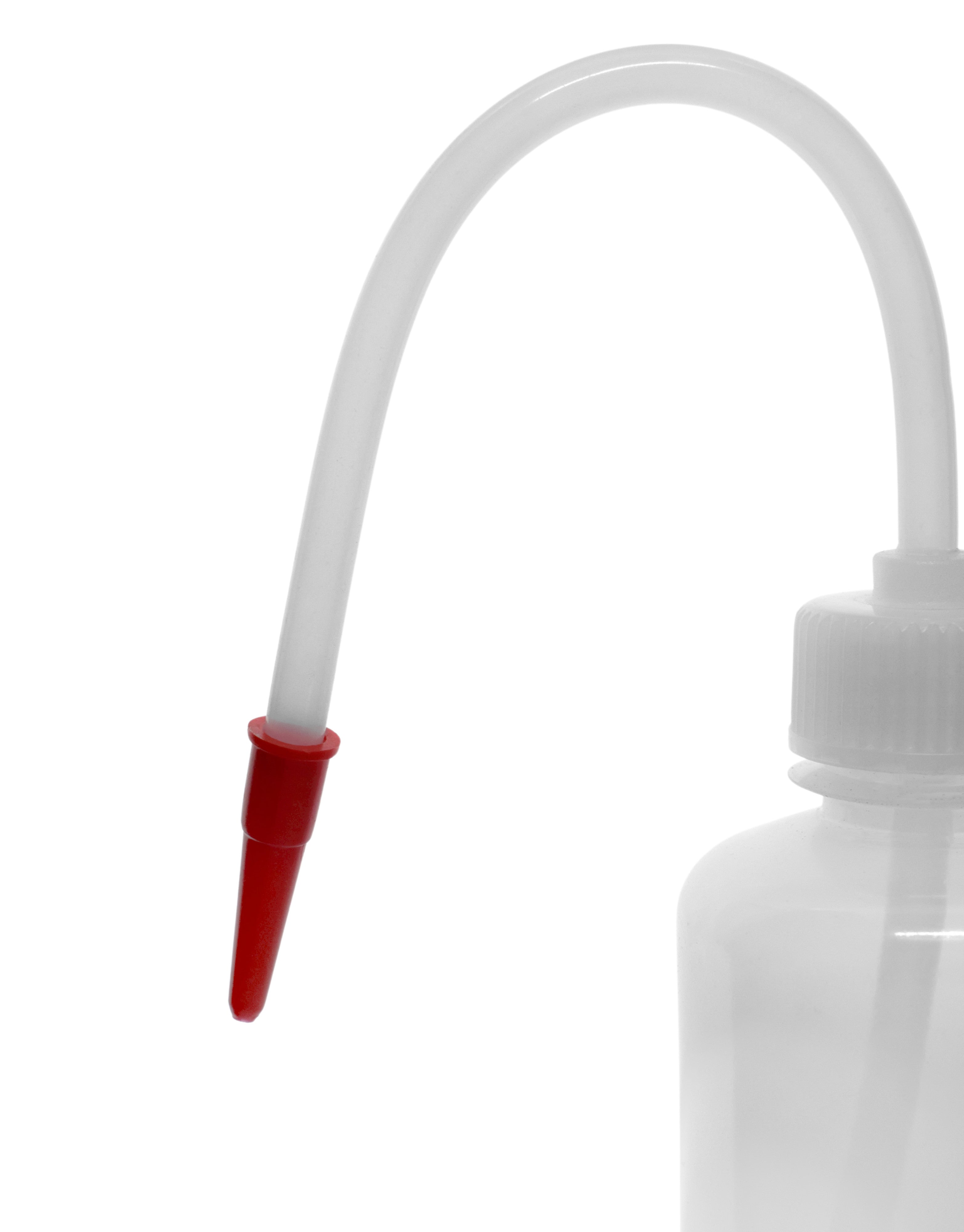 Low Density Polyethylene (LDPE) Wash Bottle, 500 ml, Flexible Delivery Tube