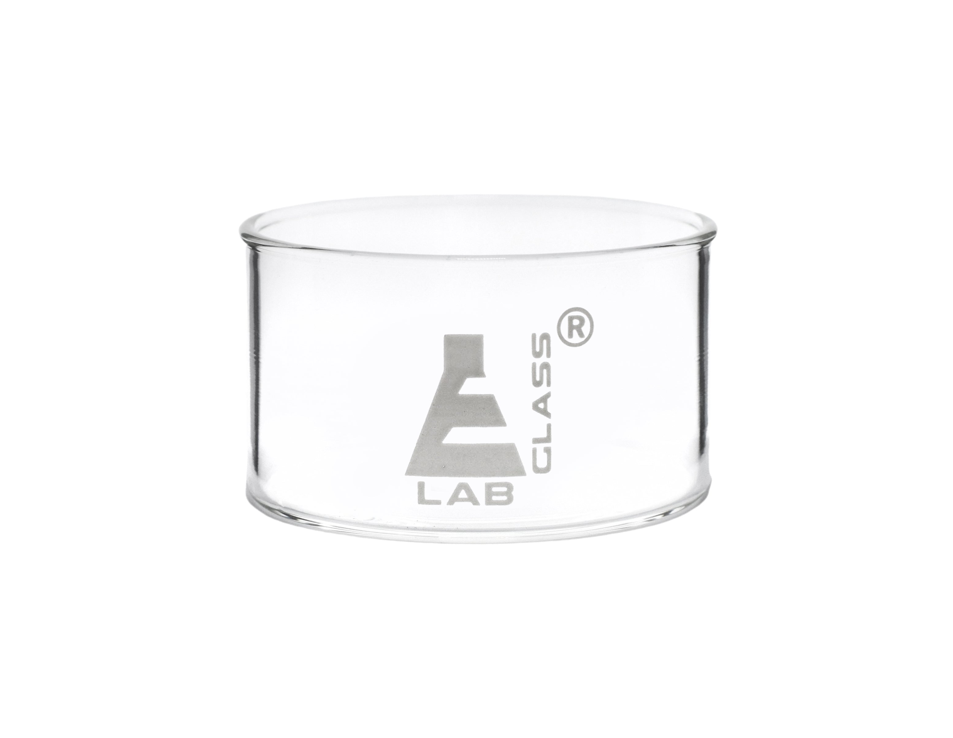 Flat Bottom Borosilicate Crystallizing Dish, 100ml, Autoclavable